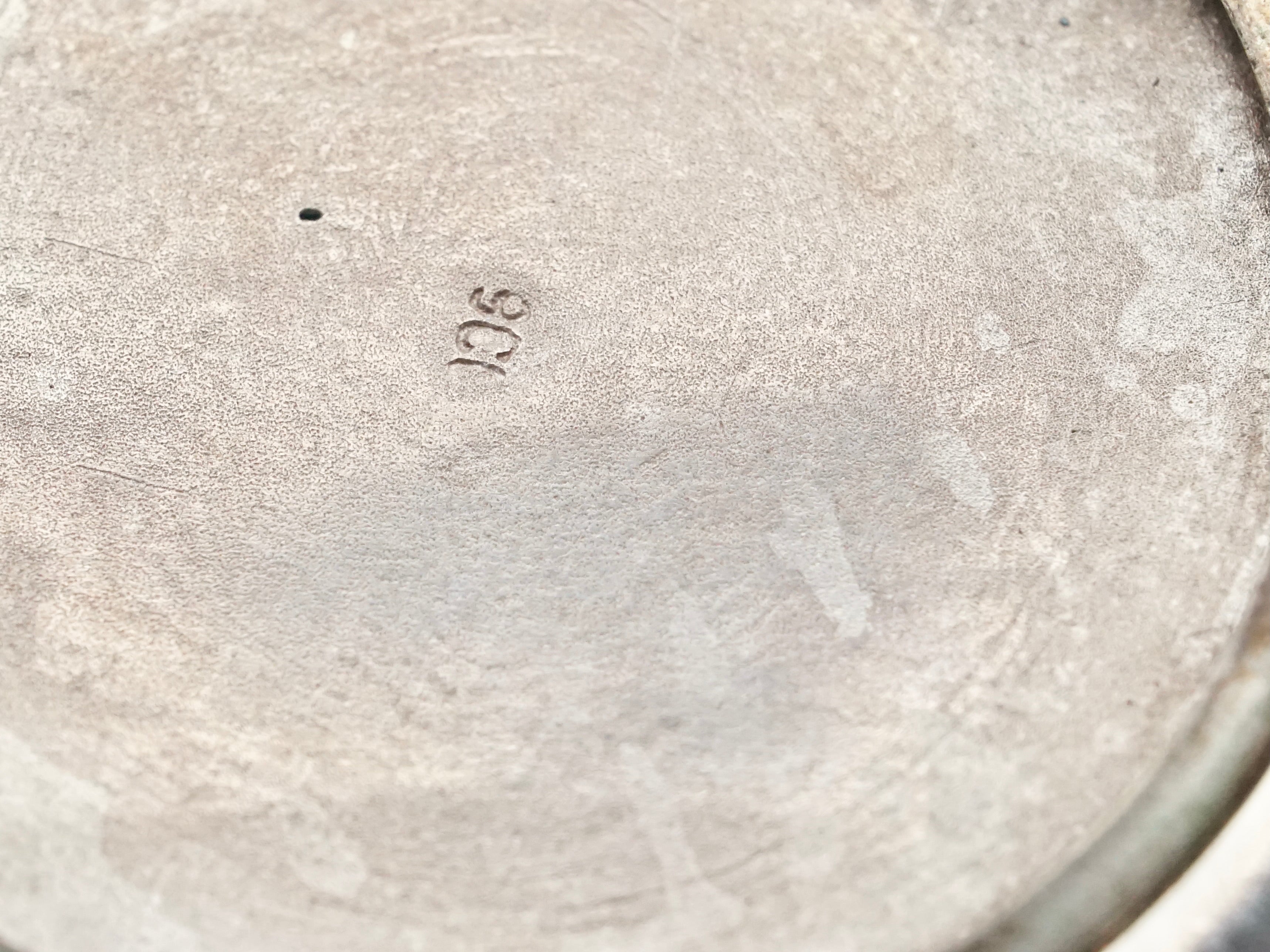 Antique .900 silver hand-painted yellow guilloche enamel locket with purple flowers