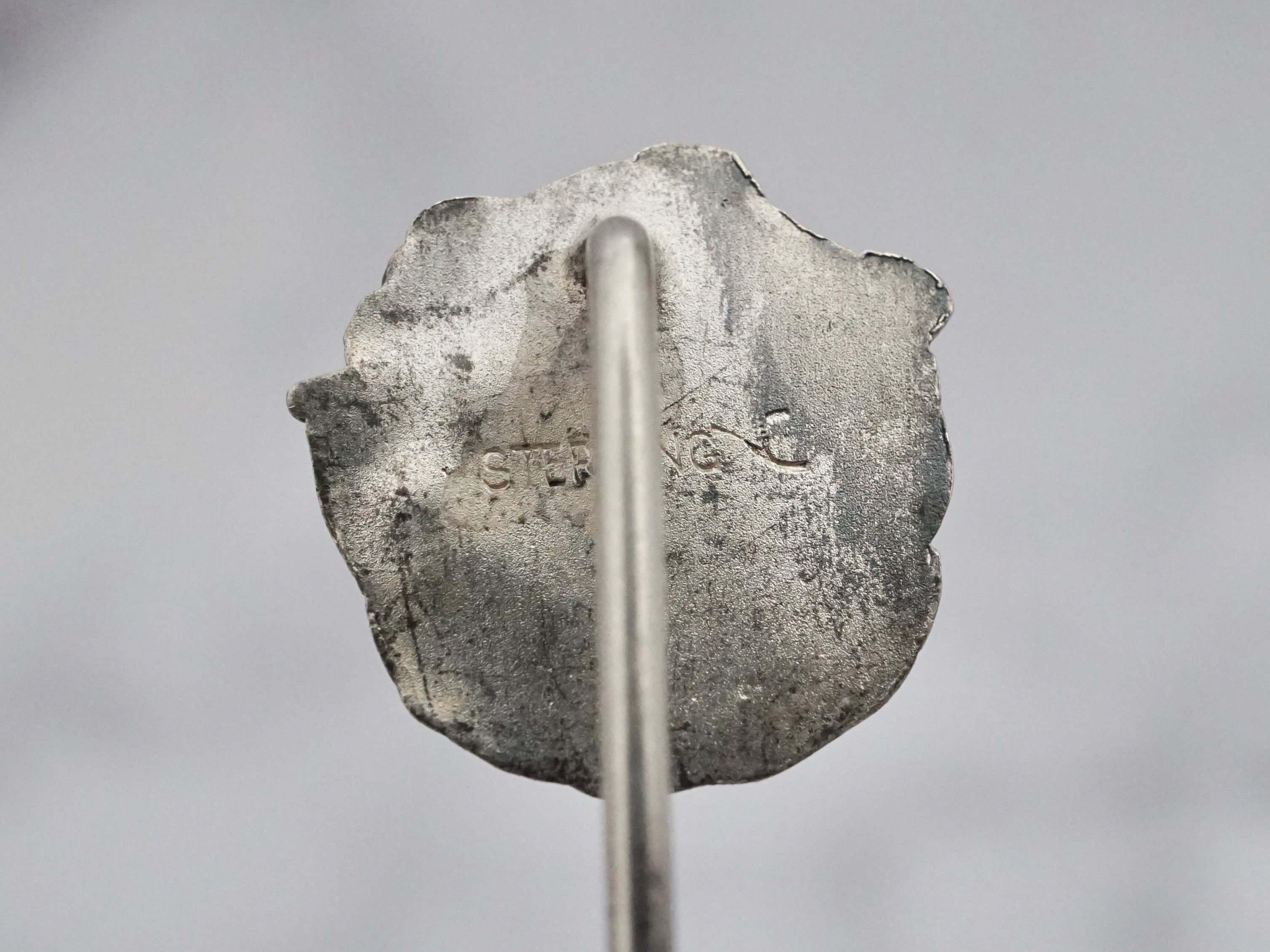 Antique Art Nouveau Goddess sterling stick pin