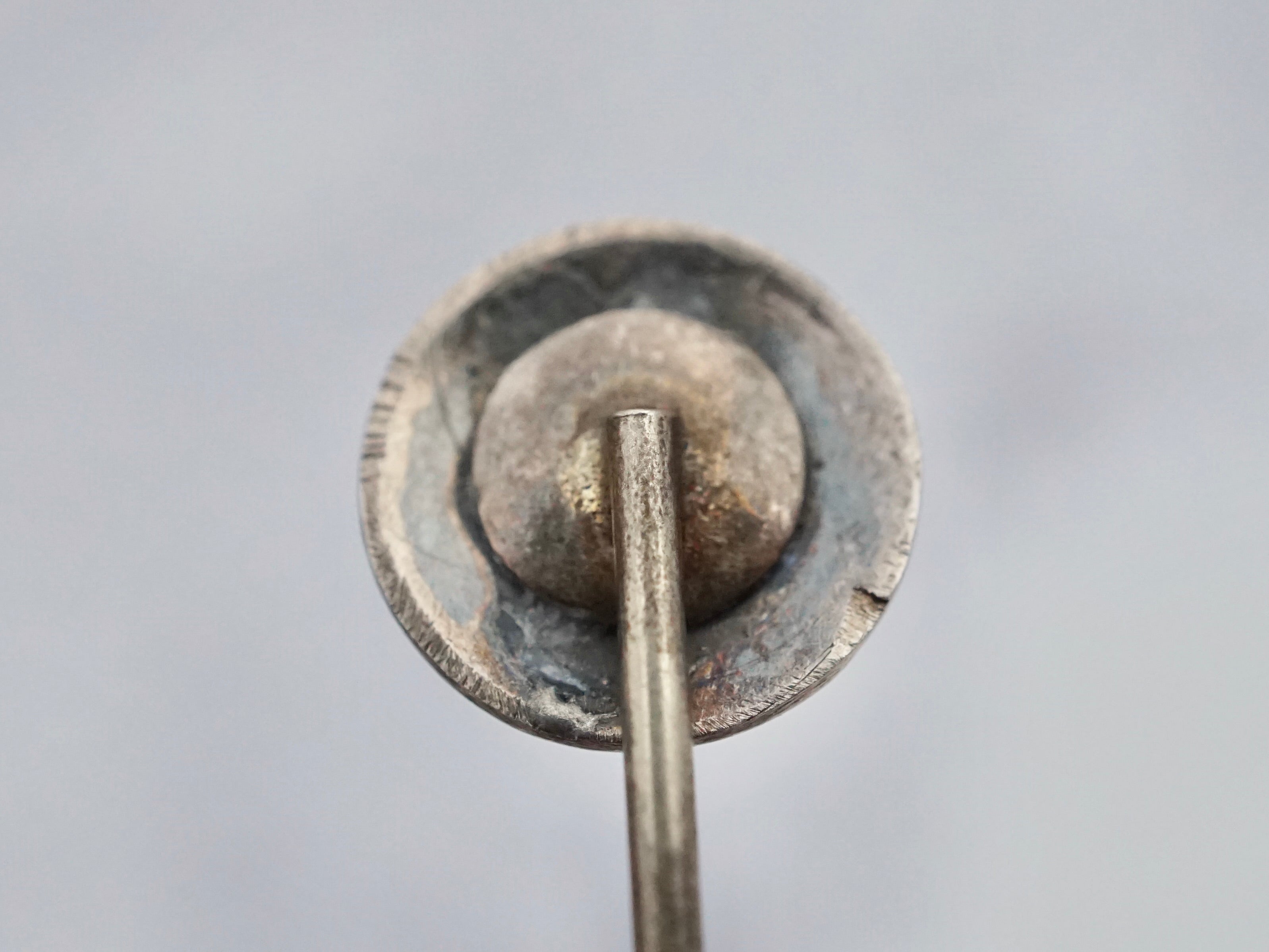 Antique Victorian sterling floral stick pin