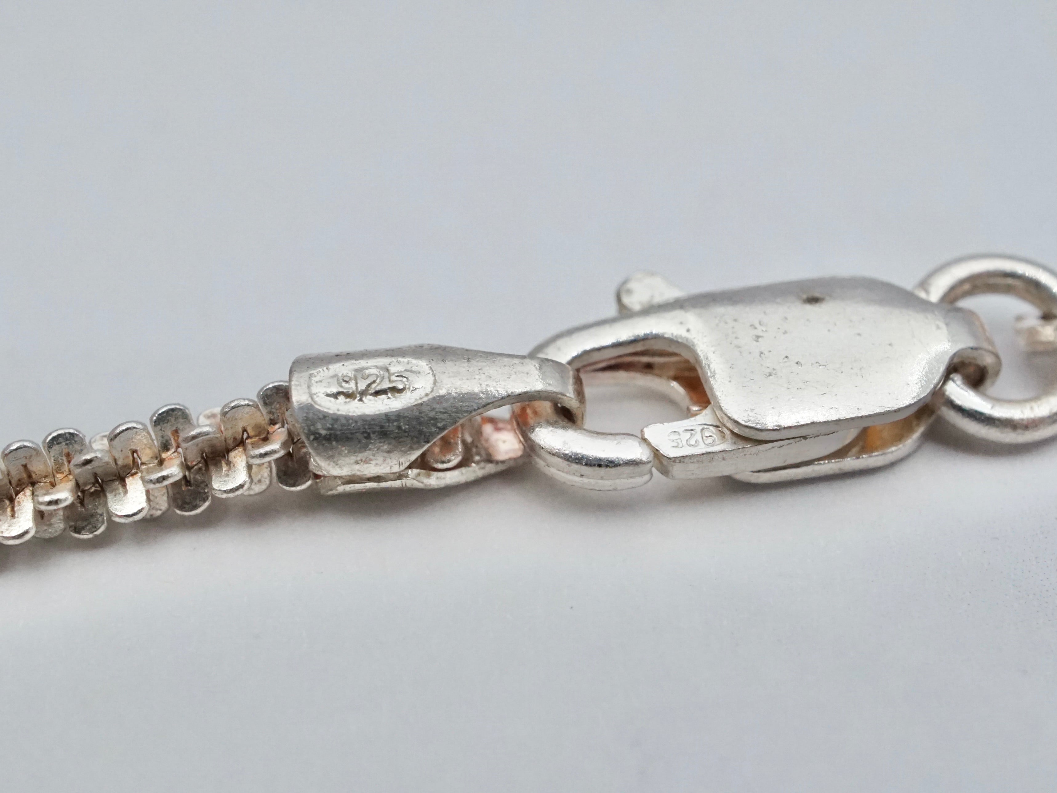 Vintage Italian sterling 2.5mm margarita link chain