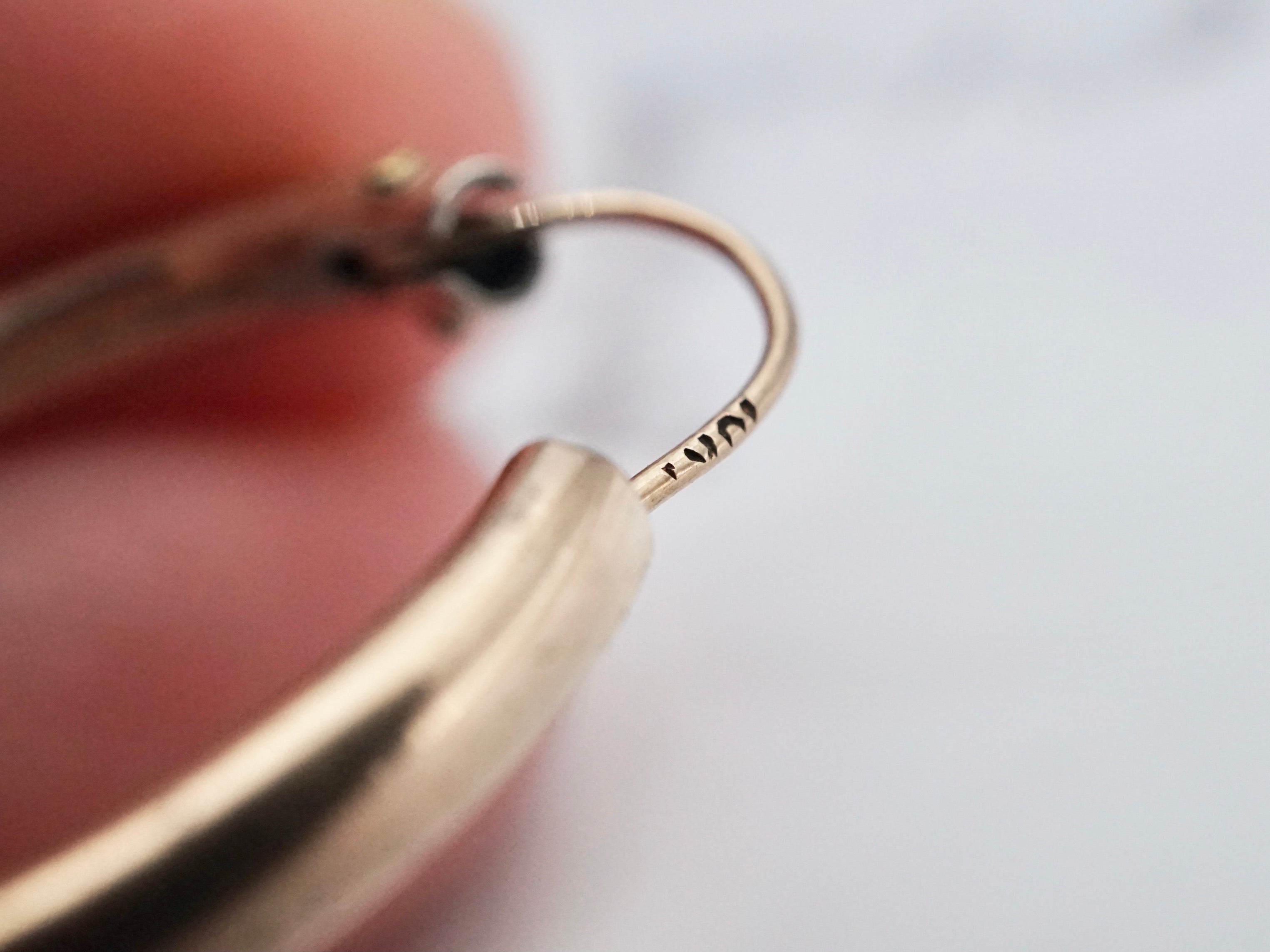 Vintage gold filled hoops with 10k gold hooks