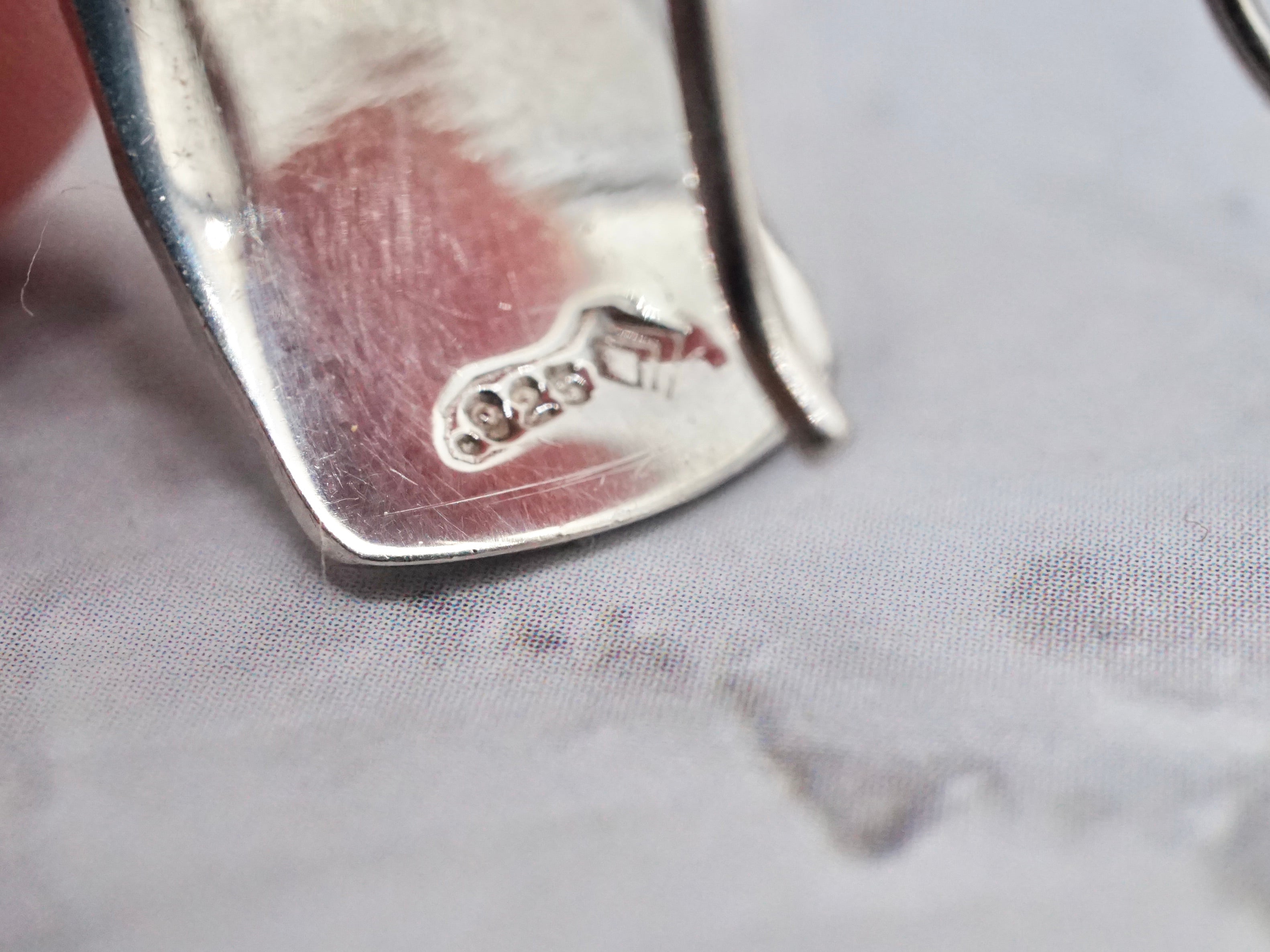 Vintage Silpada sterling hammered dangle earrings