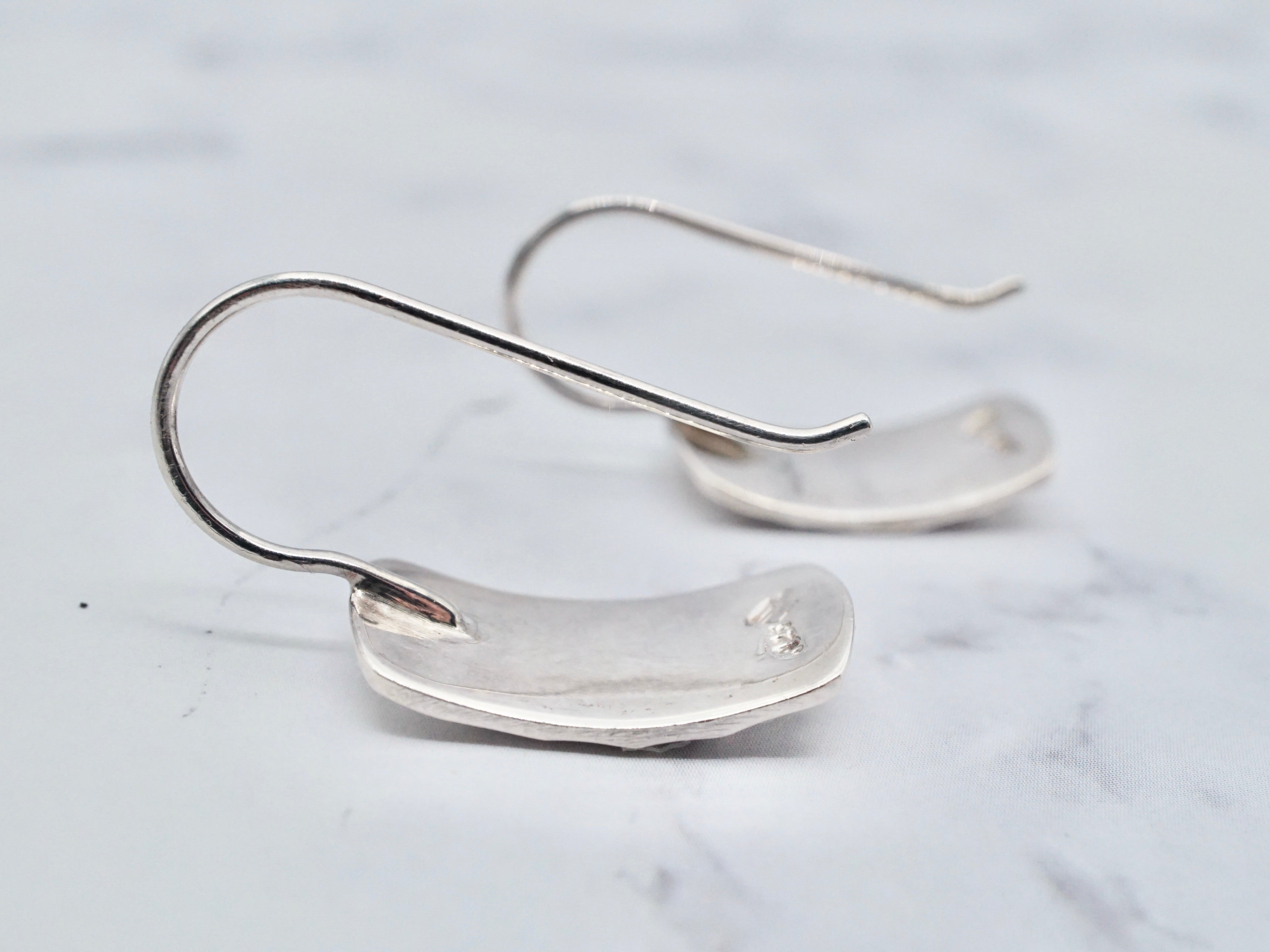 Vintage Silpada sterling hammered dangle earrings