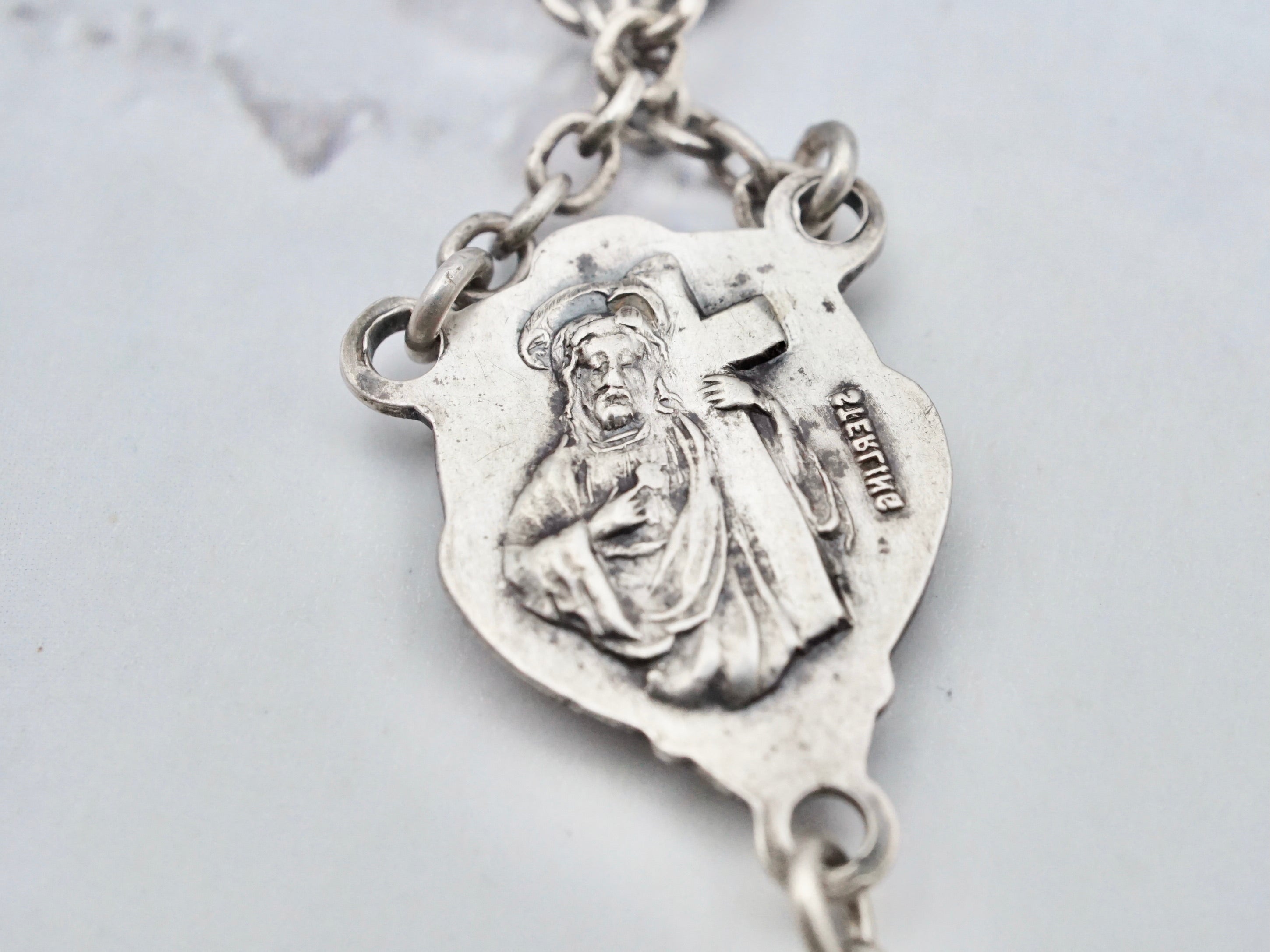 Antique sterling rosary