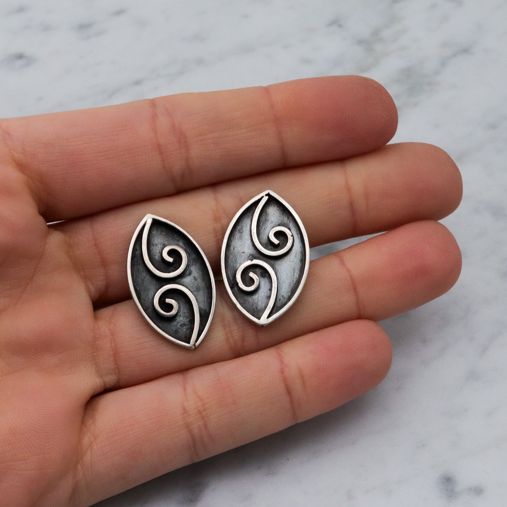 Vintage Mexican sterling silver cuff links
