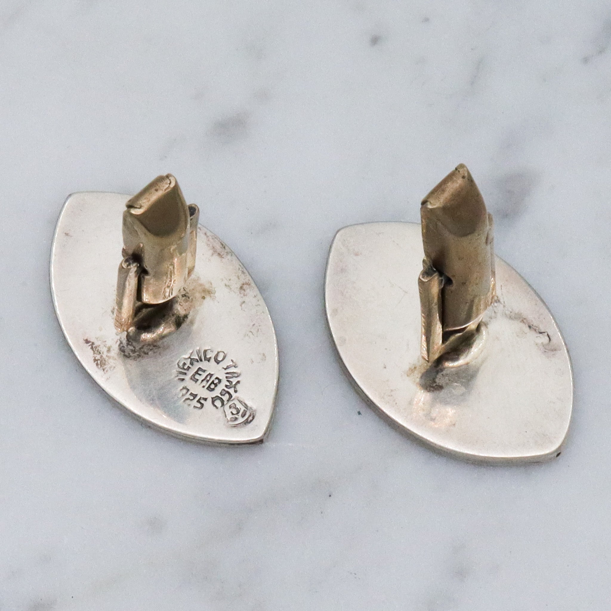 Vintage Mexican sterling silver cuff links
