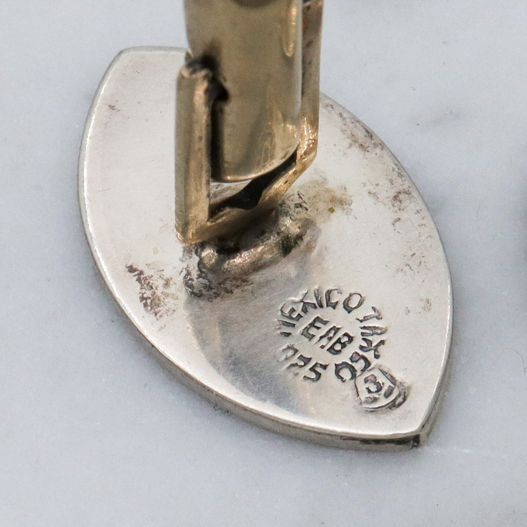 Vintage Mexican sterling silver cuff links