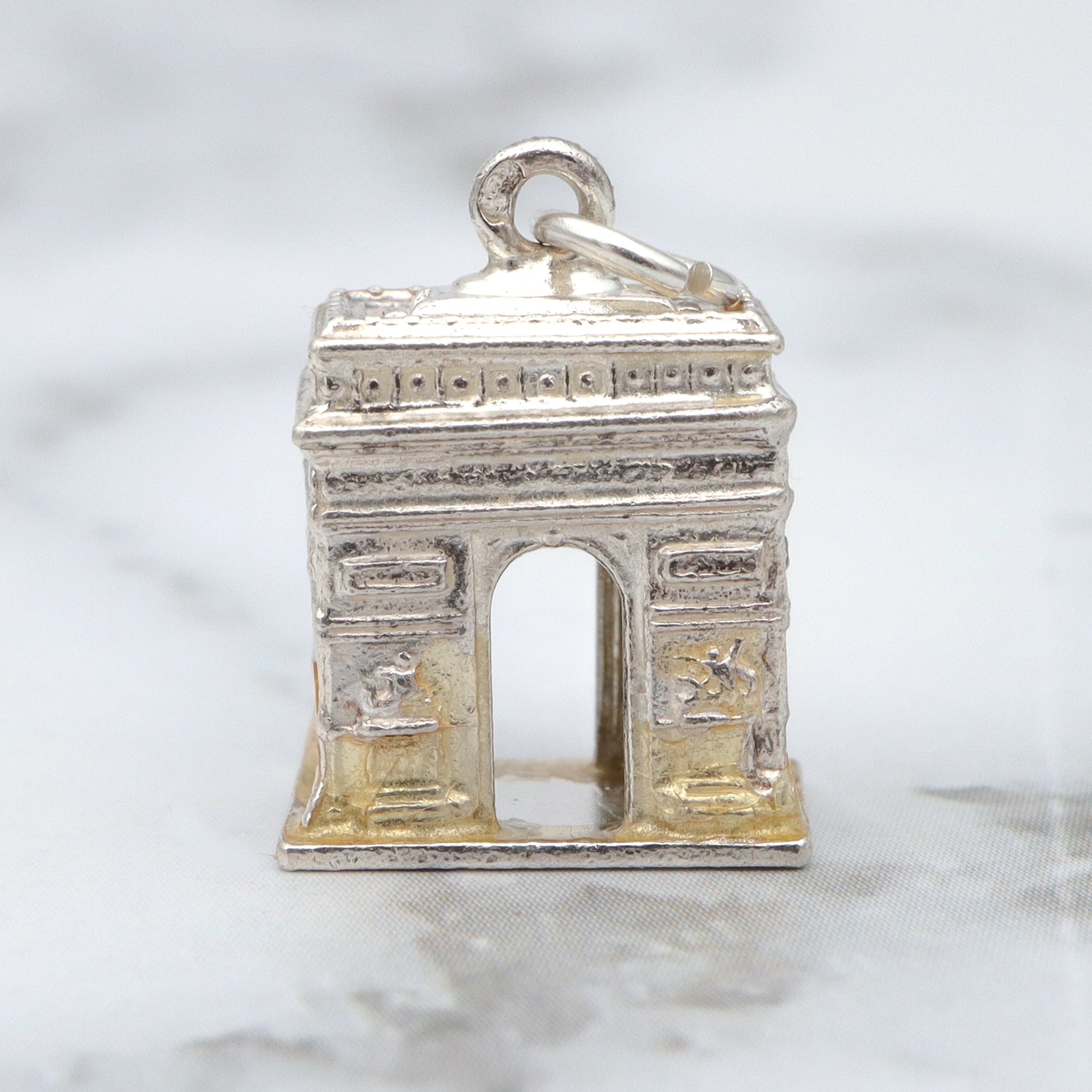 Vintage French sterling Arc de Triomphe charm