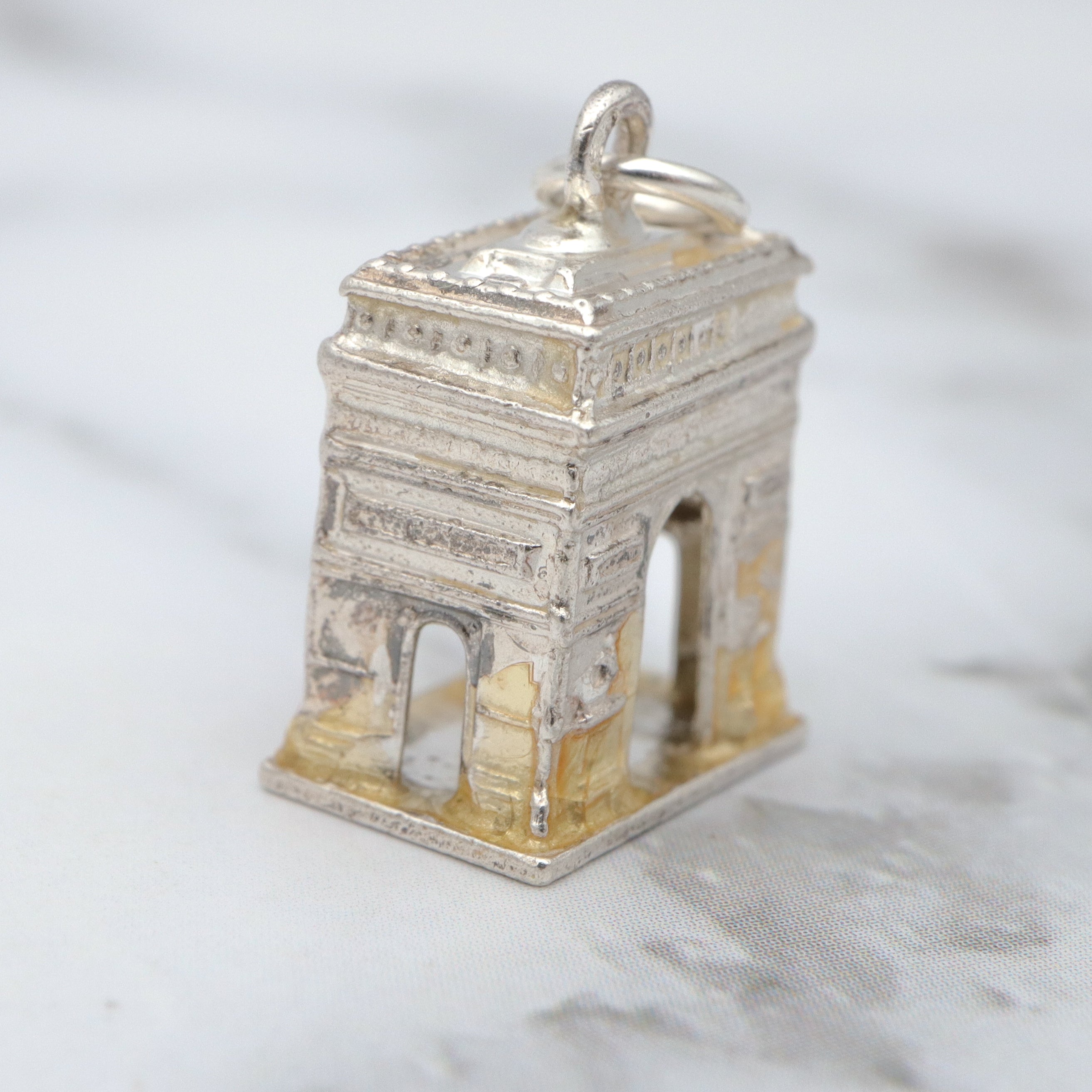 Vintage French sterling Arc de Triomphe charm