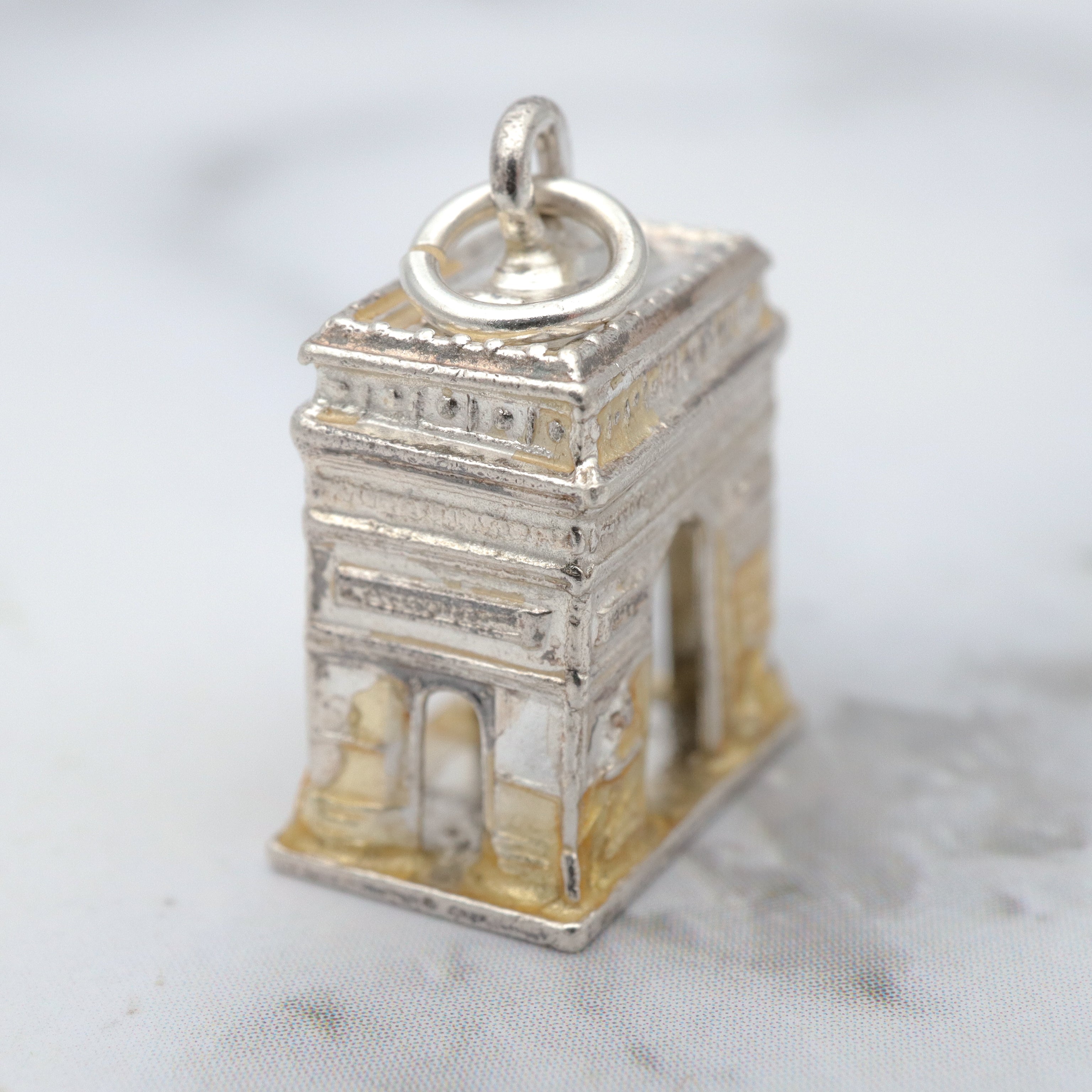 Vintage French sterling Arc de Triomphe charm
