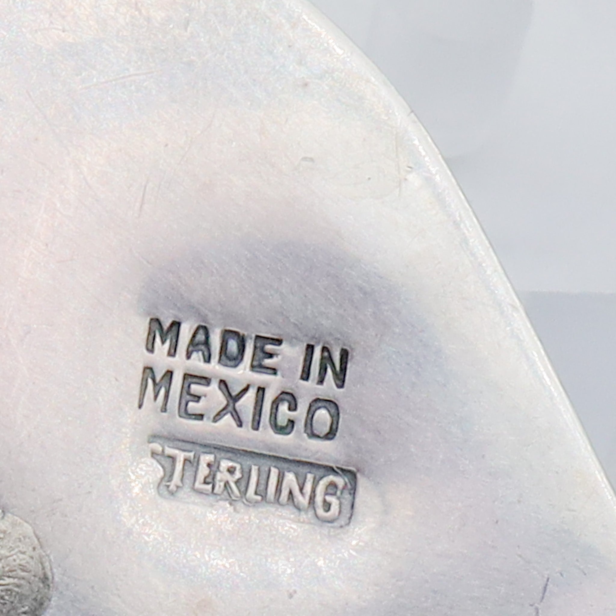 Antique 1920’s Mexican sterling silver & turquoise bird brooch