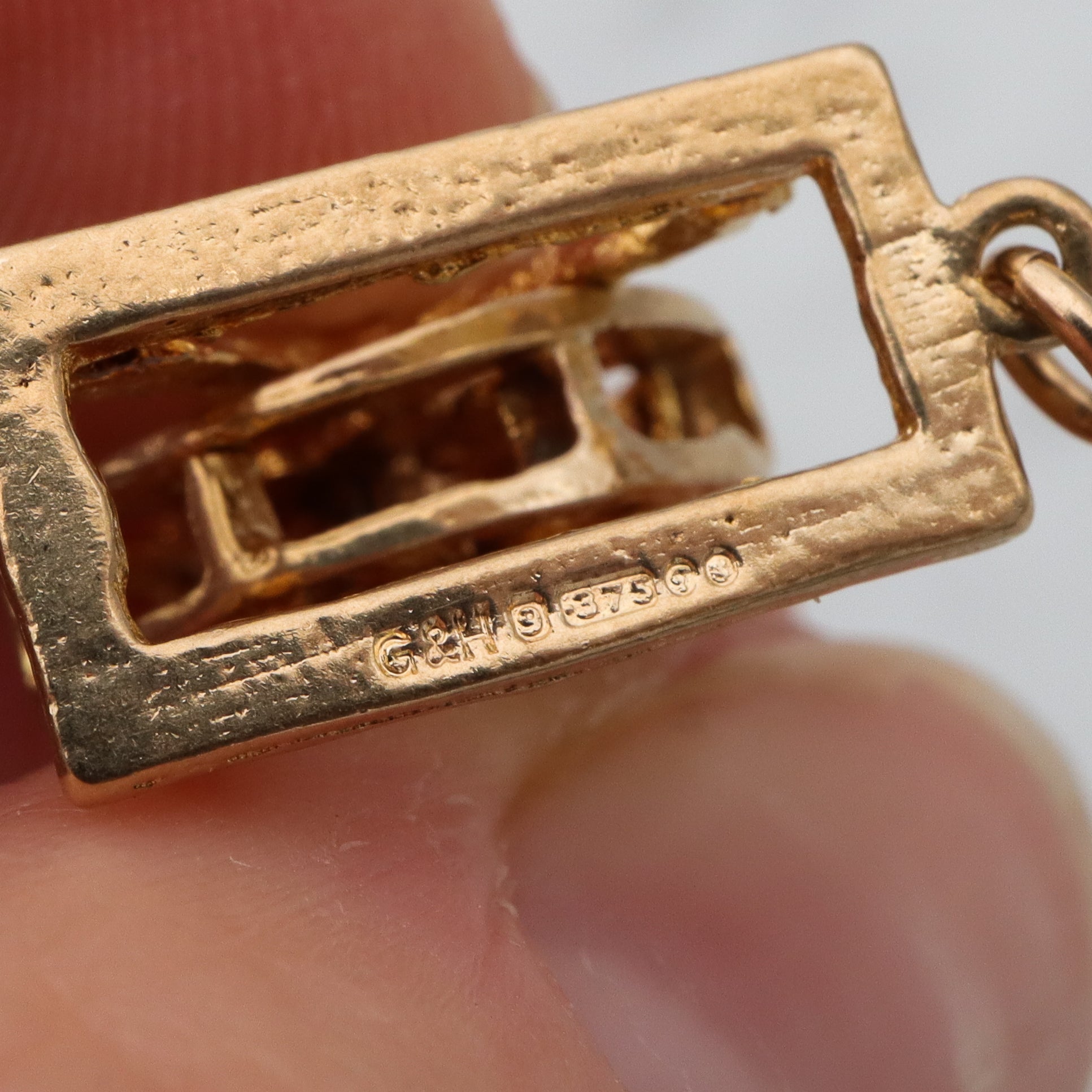 Vintage English 9k gold spinning ferris wheel charm