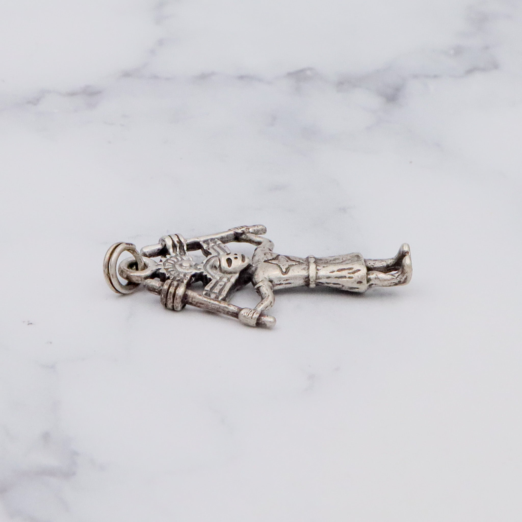 Vintage sterling Native American Kachina dancer pendant