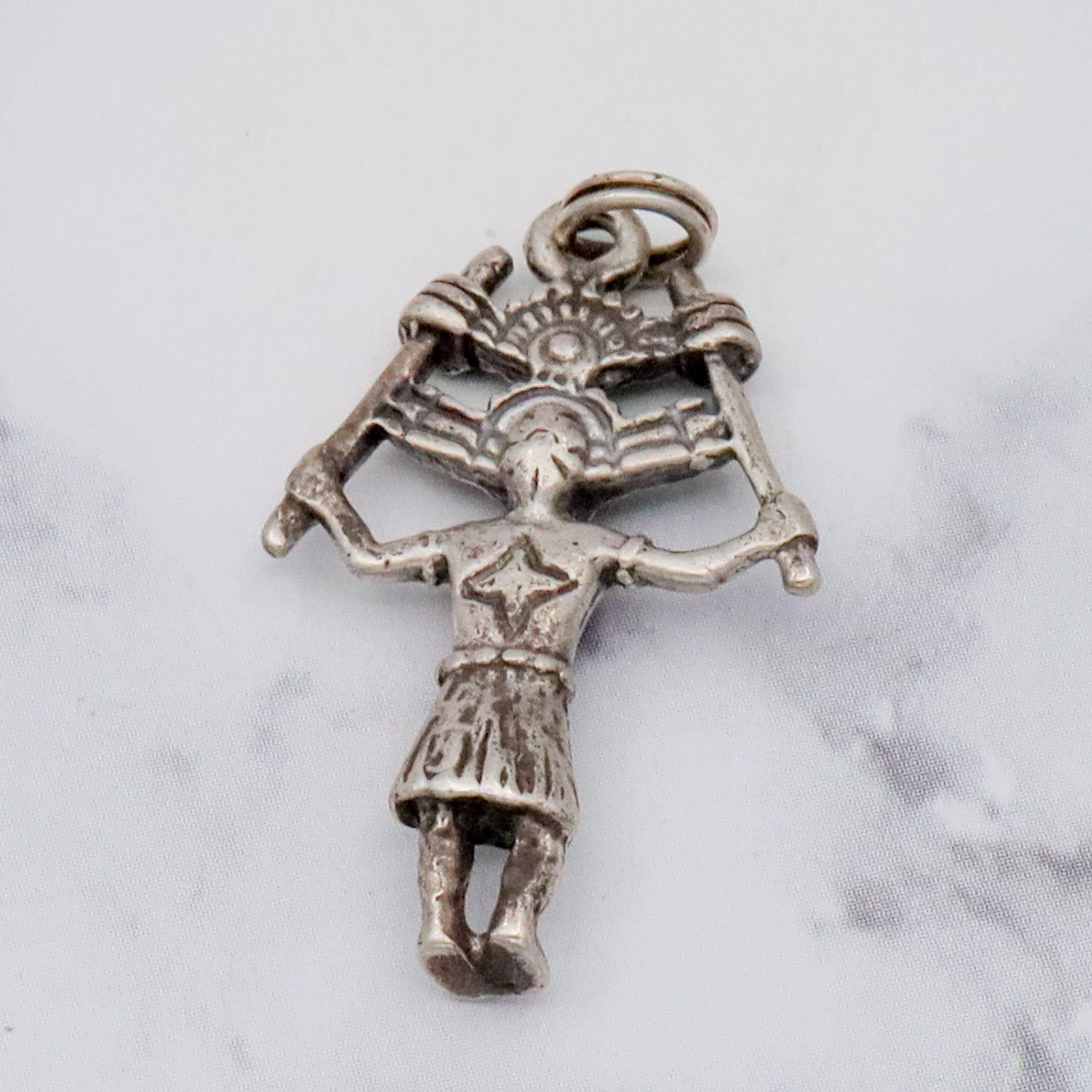 Vintage sterling Native American Kachina dancer pendant