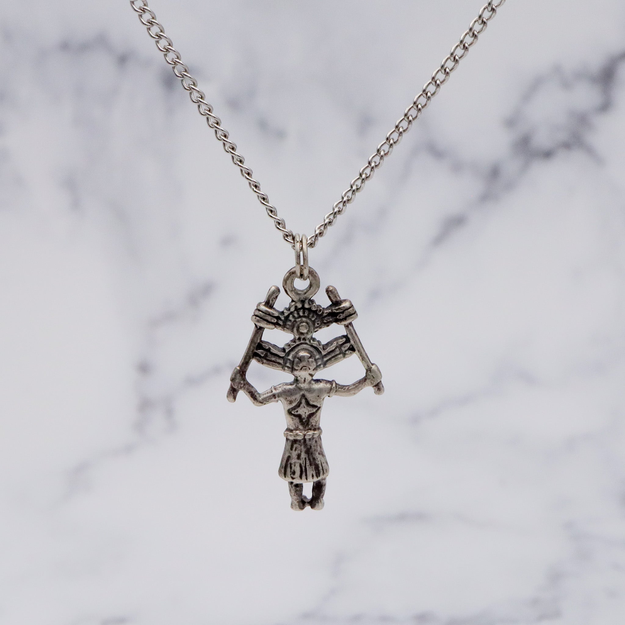 Vintage sterling Native American Kachina dancer pendant