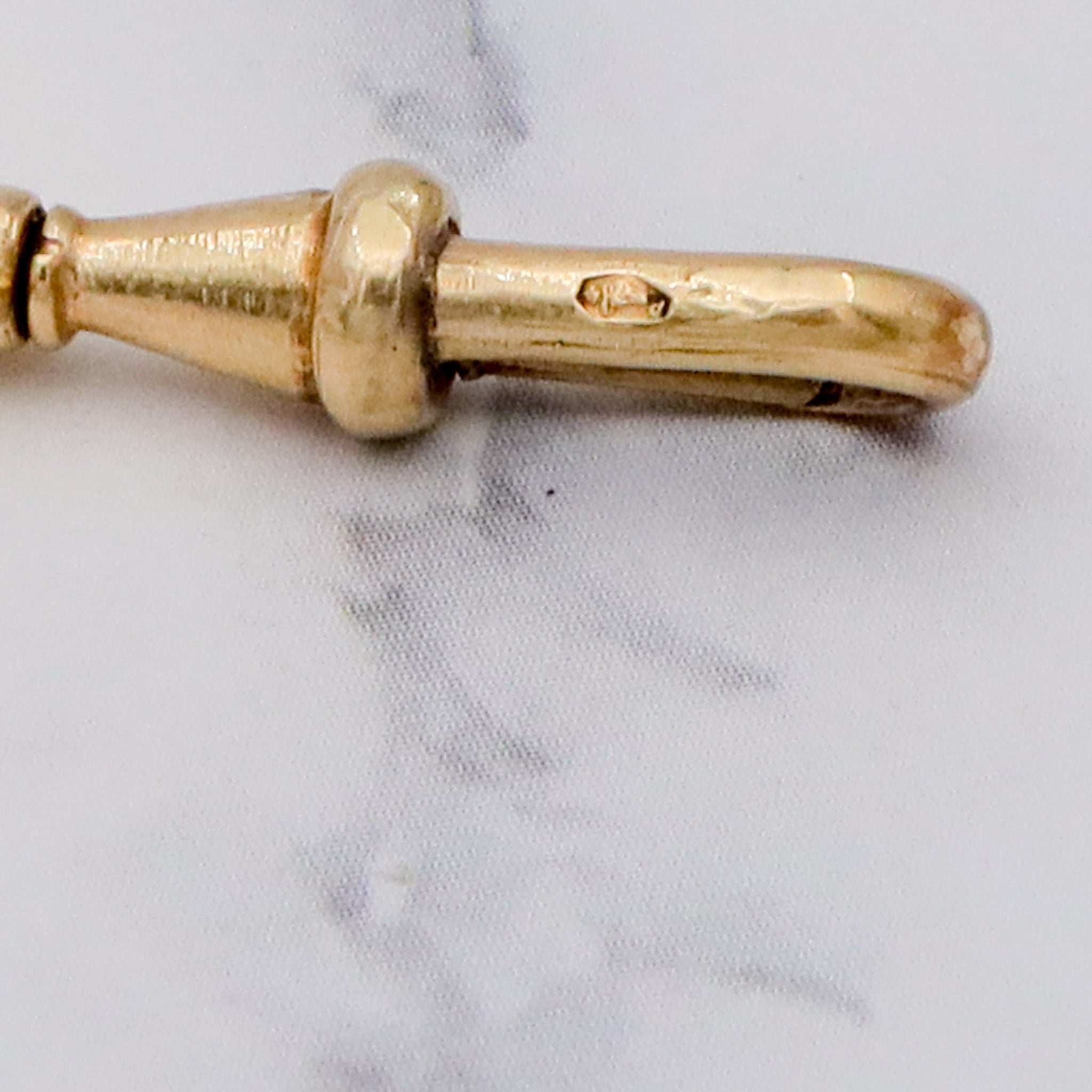 Antique Victorian French 14k gold swiveling dog clip clasp