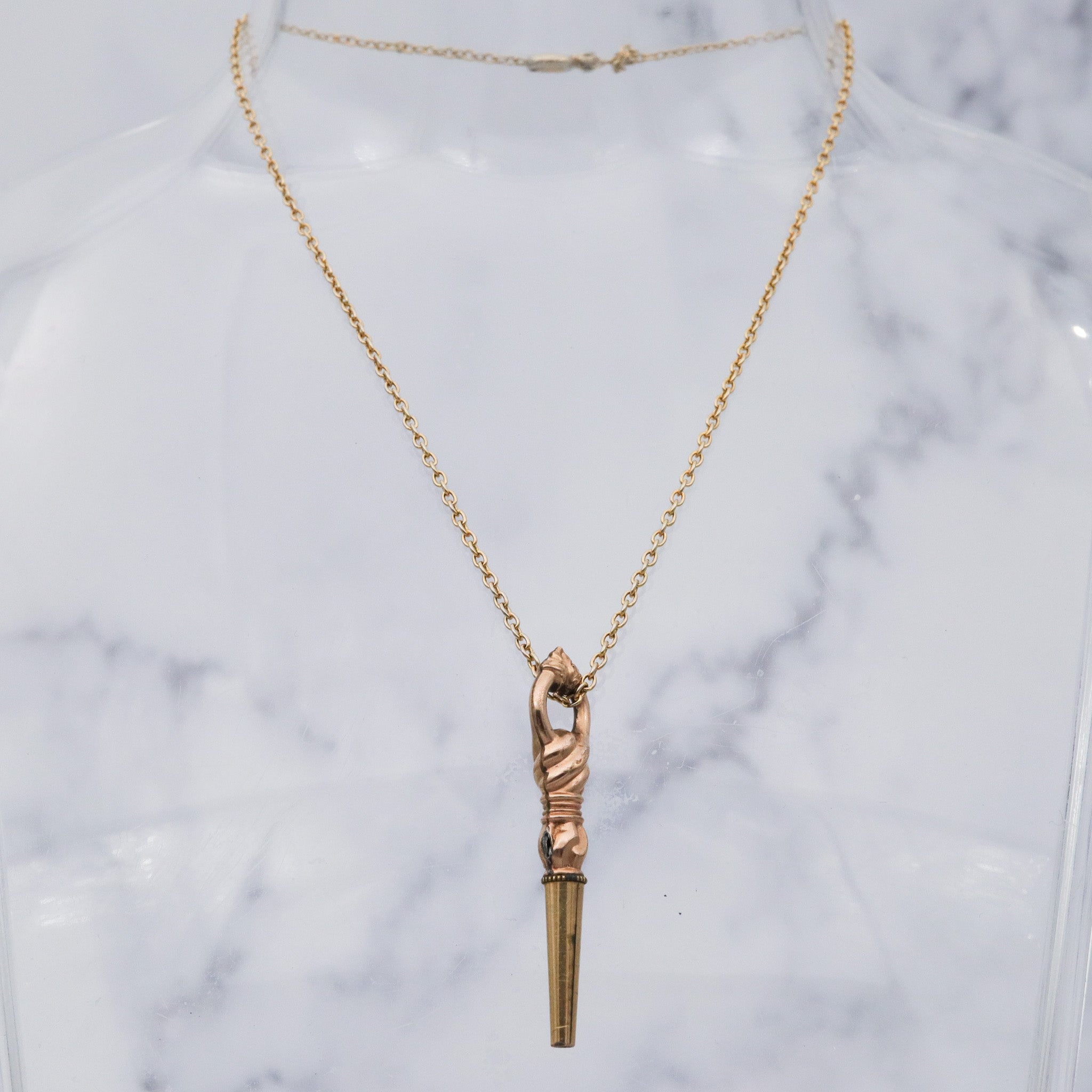 Antique Victorian gold filled watch key fob