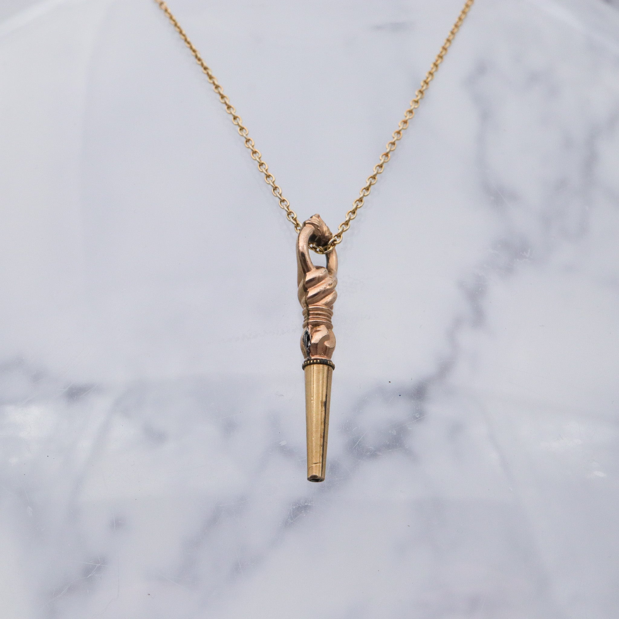 Antique Victorian gold filled watch key fob