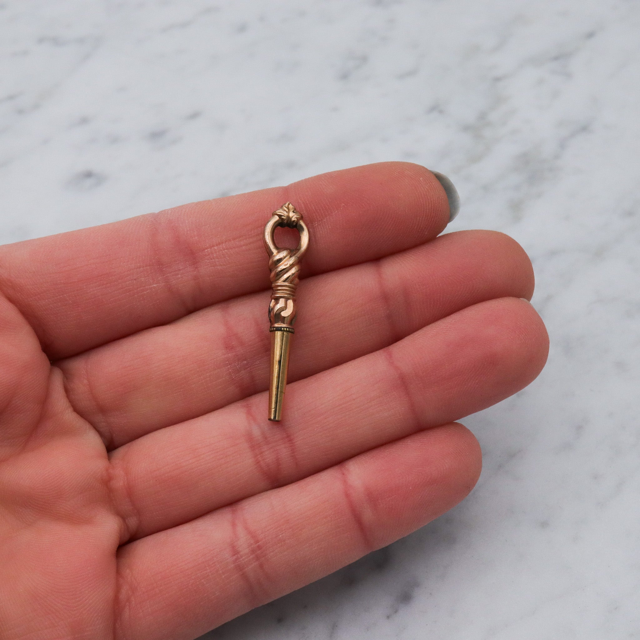 Antique Victorian gold filled watch key fob