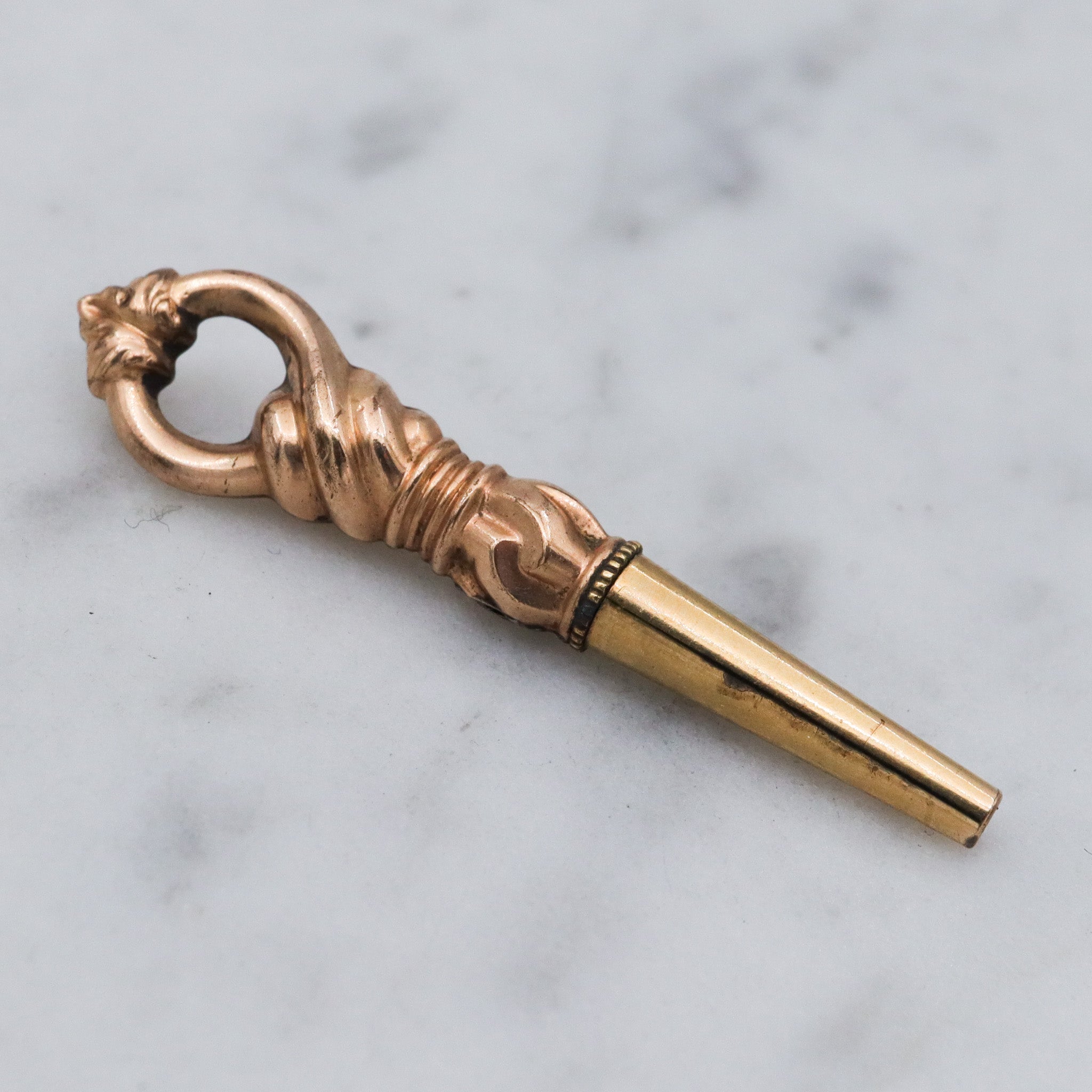 Antique Victorian gold filled watch key fob