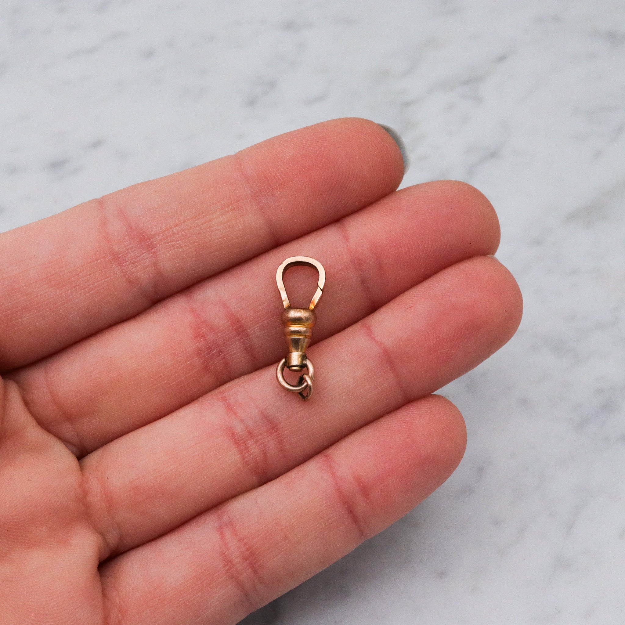 Antique Victorian gold filled dog clip clasp