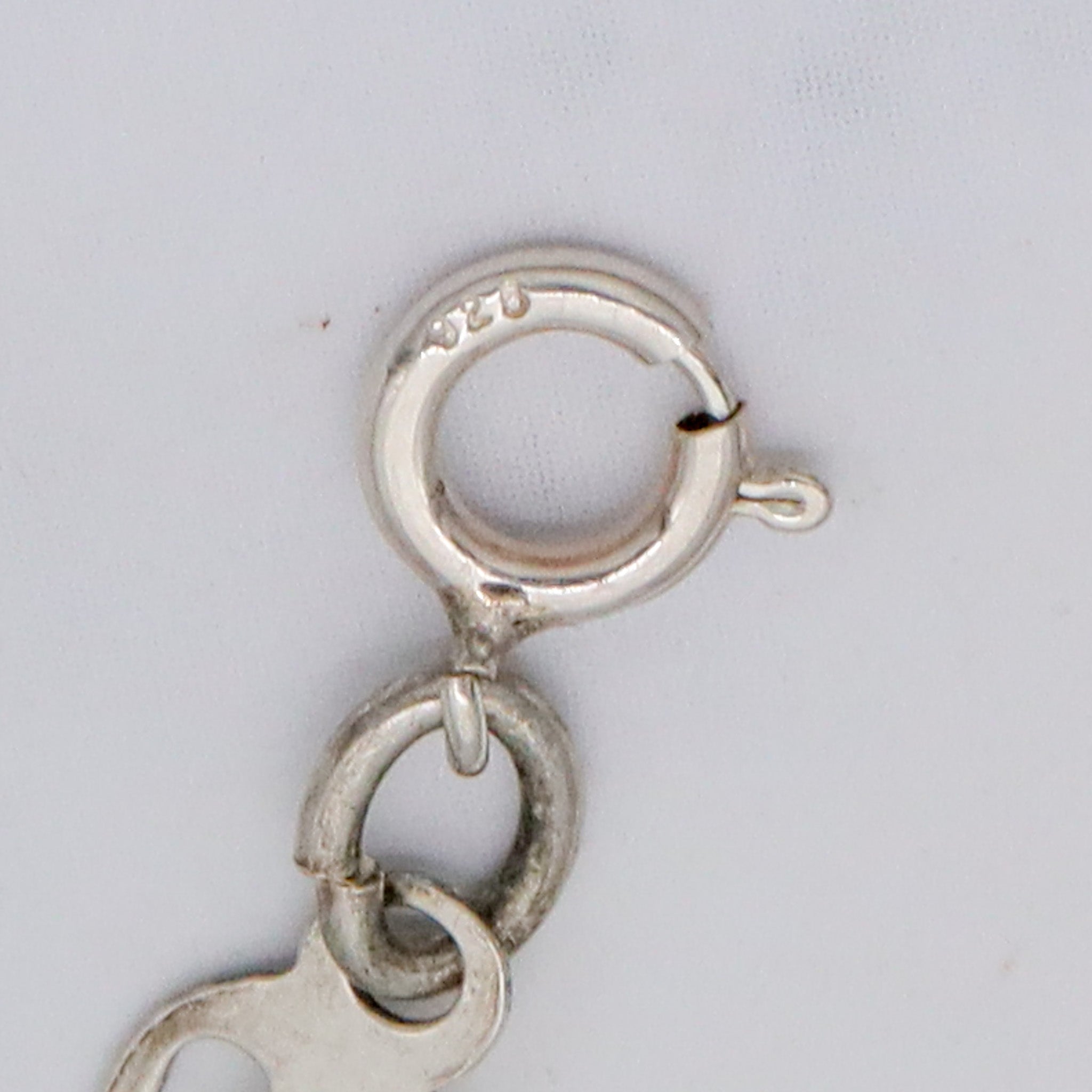 Antique Art Deco sterling silver & frosted molded glass child’s necklace and bracelet set