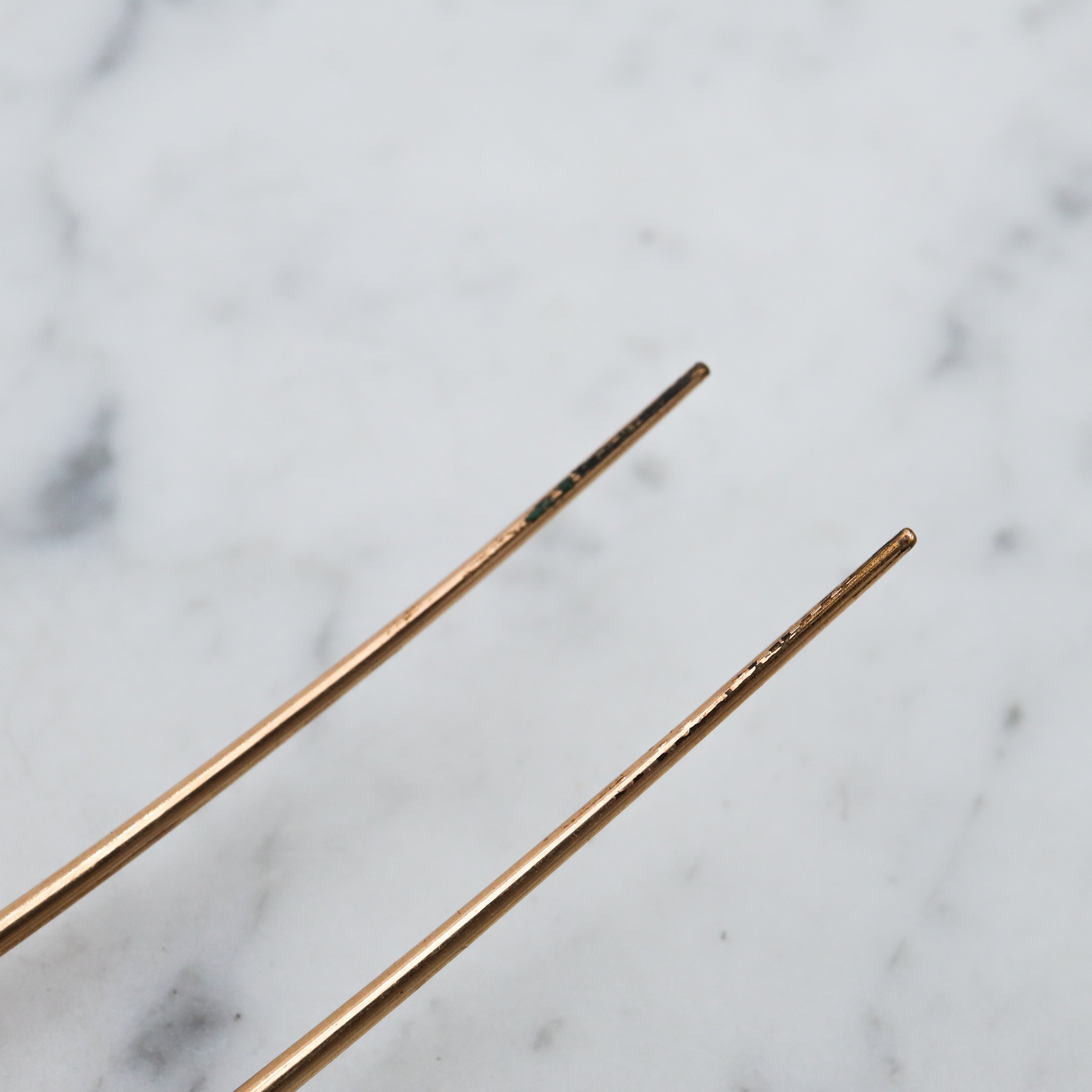 Antique Victorian gilt metal hair pin/comb