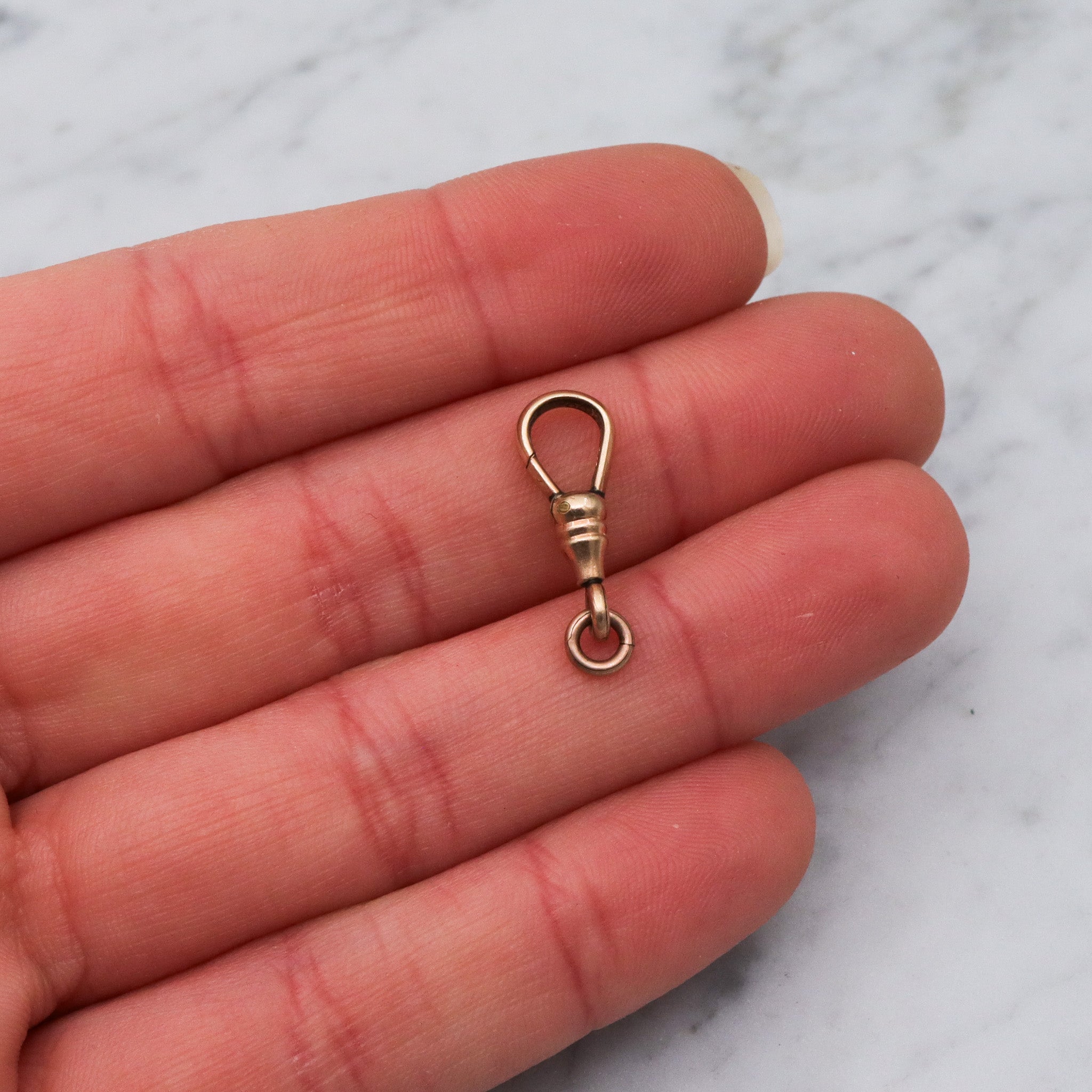 Antique Victorian gold filled dog clip clasp