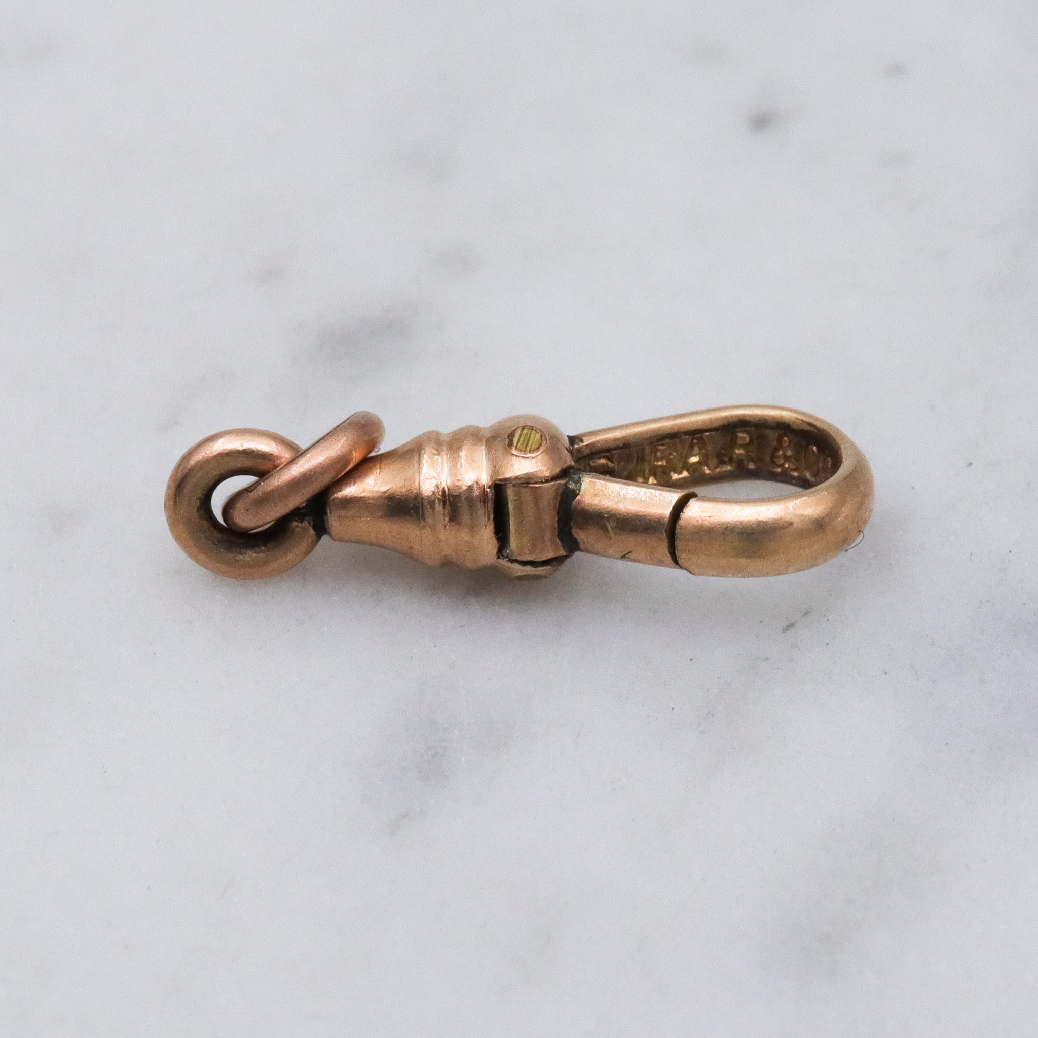 Antique Victorian gold filled dog clip clasp