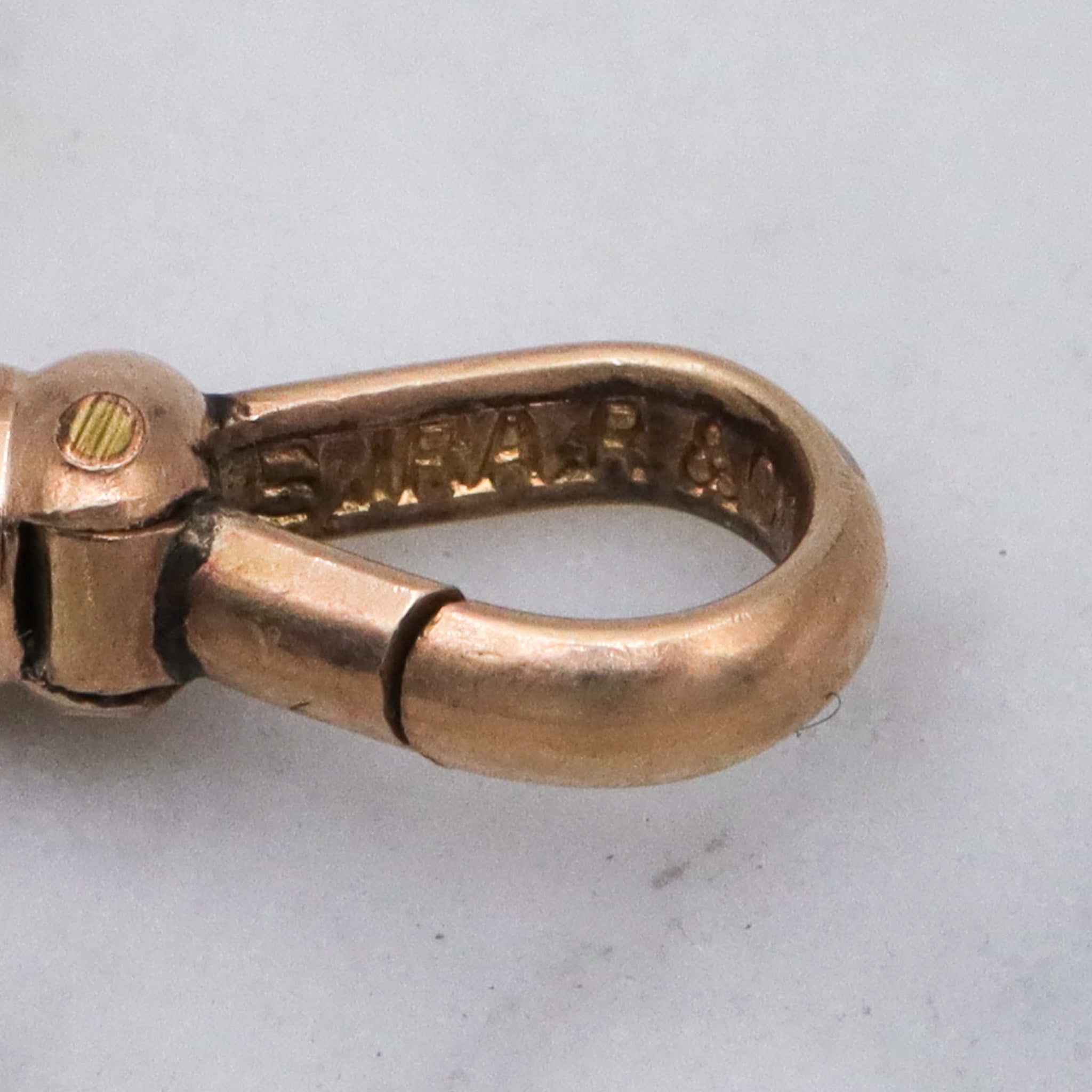 Antique Victorian gold filled dog clip clasp