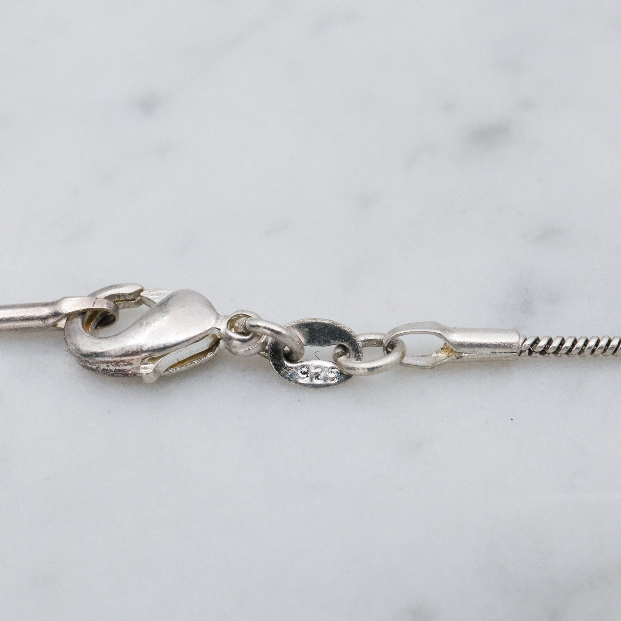 Mid Century Modern Miguel Cisneros Arce structural two part sterling necklace