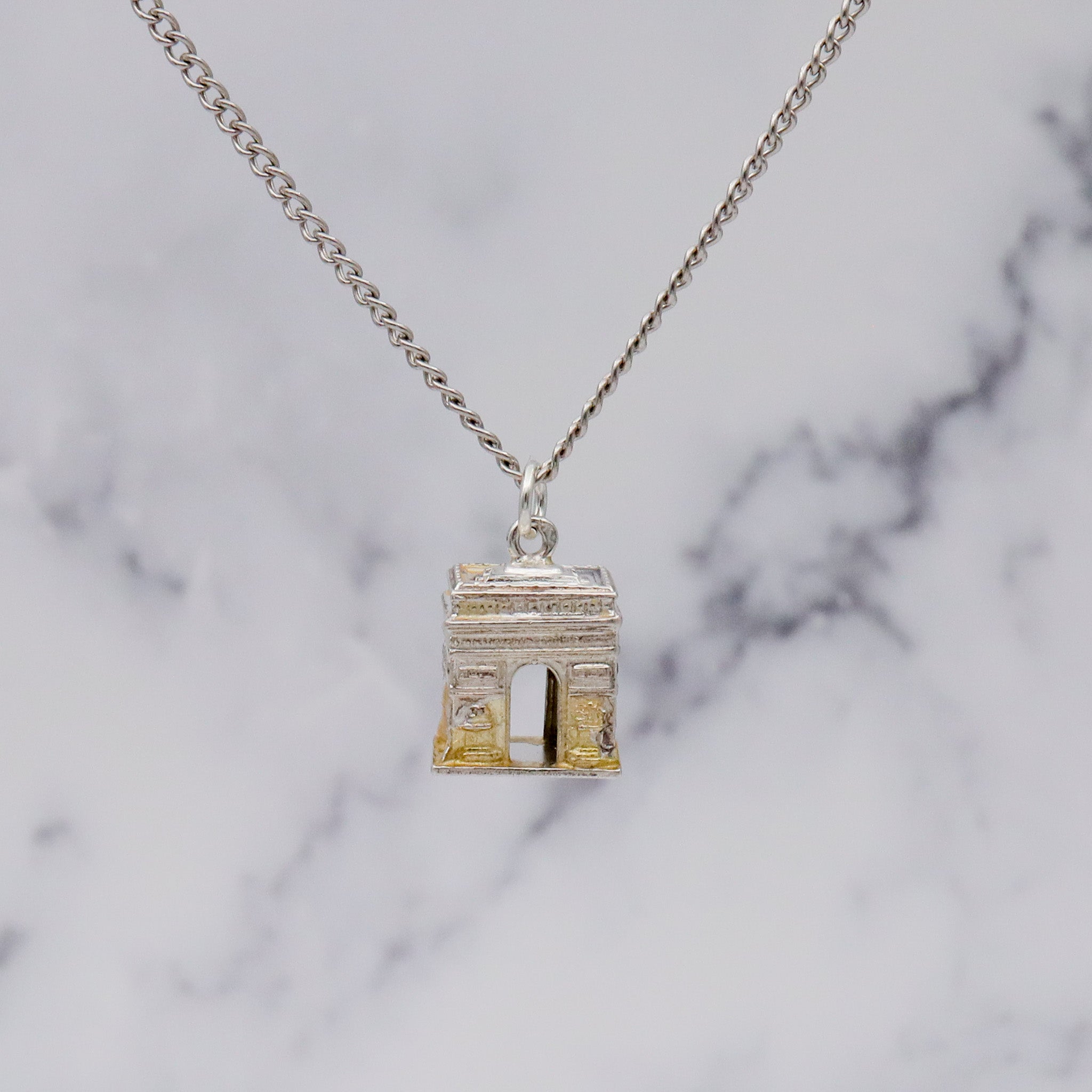 Vintage French sterling Arc de Triomphe charm