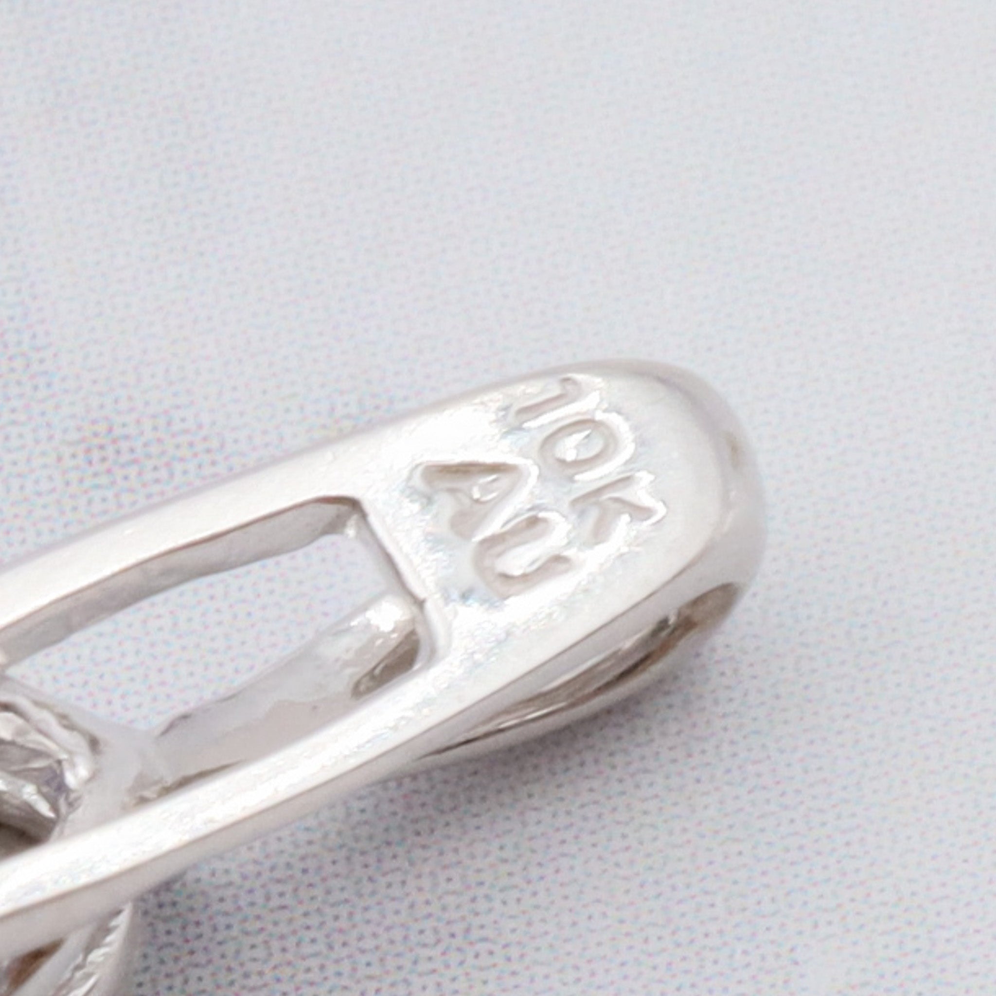 Vintage 10k gold diamond and simulated sapphire pendant