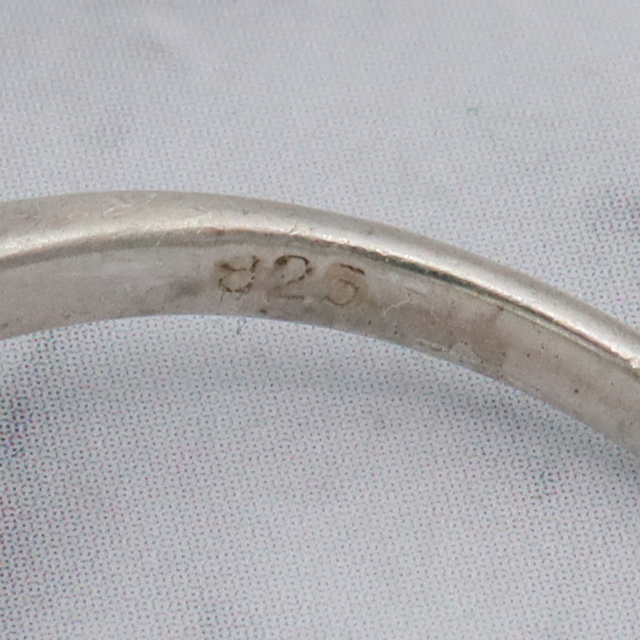 Vintage sterling cobalt blue enamel Celtic ring, sz 10