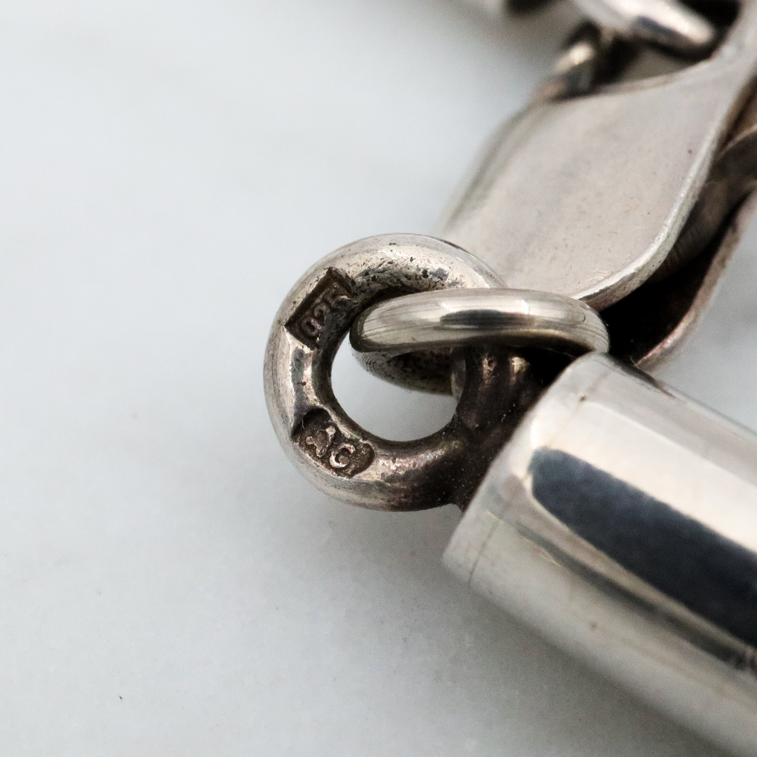 Massive retro amber sterling pendant necklace on leather cord