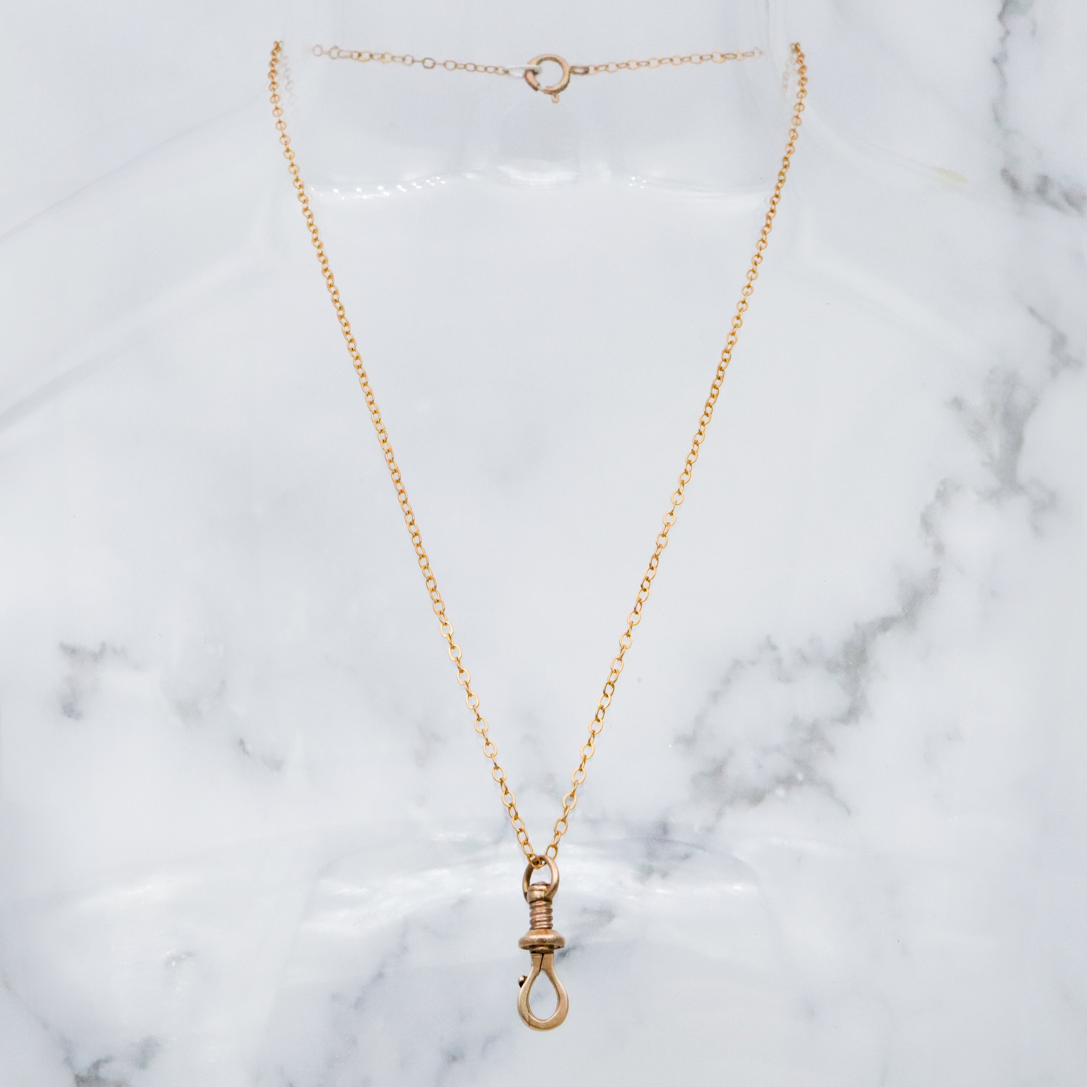 Rare Antique Victorian 14kk gold hinged dog clip clasp