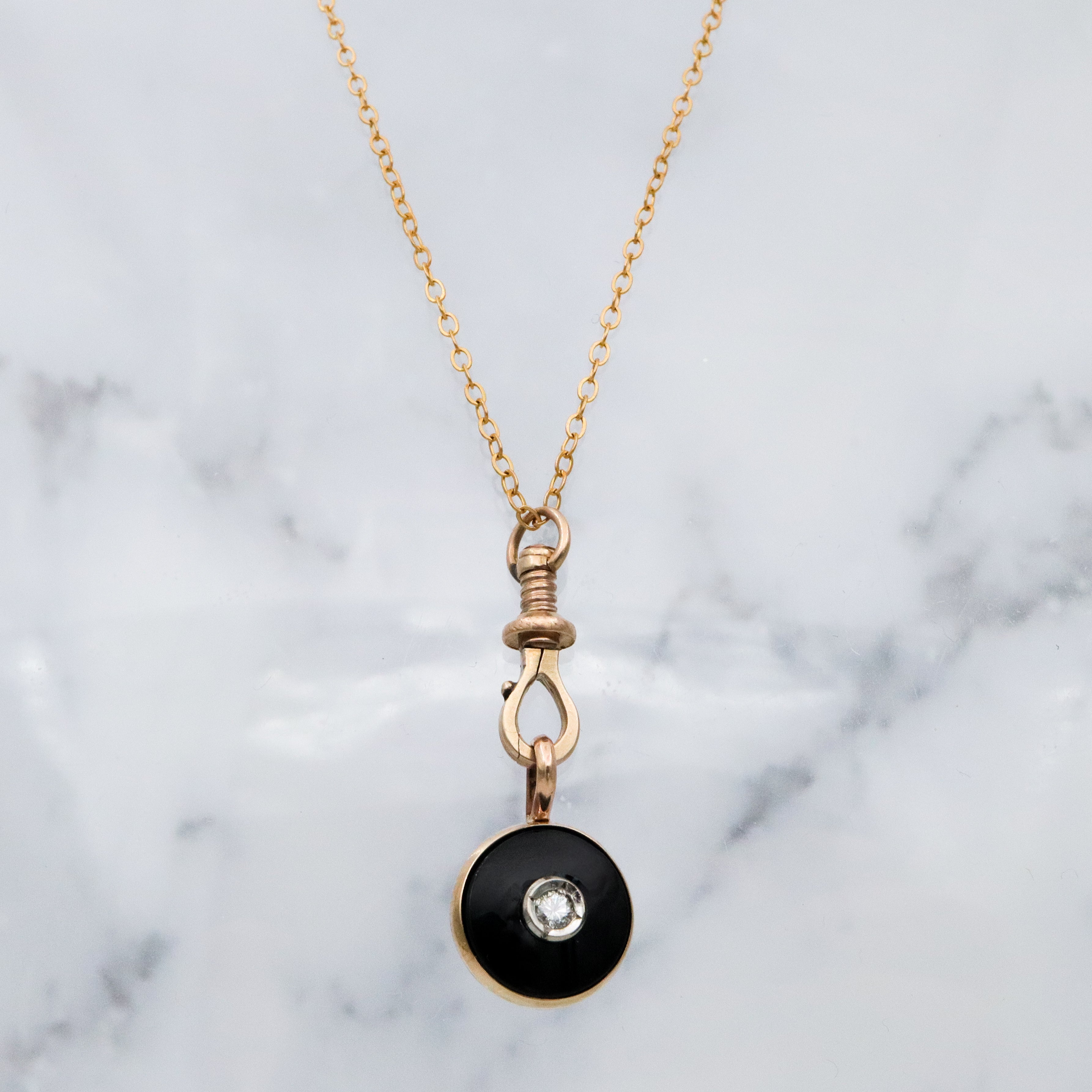 Rare Antique Victorian 14kk gold hinged dog clip clasp