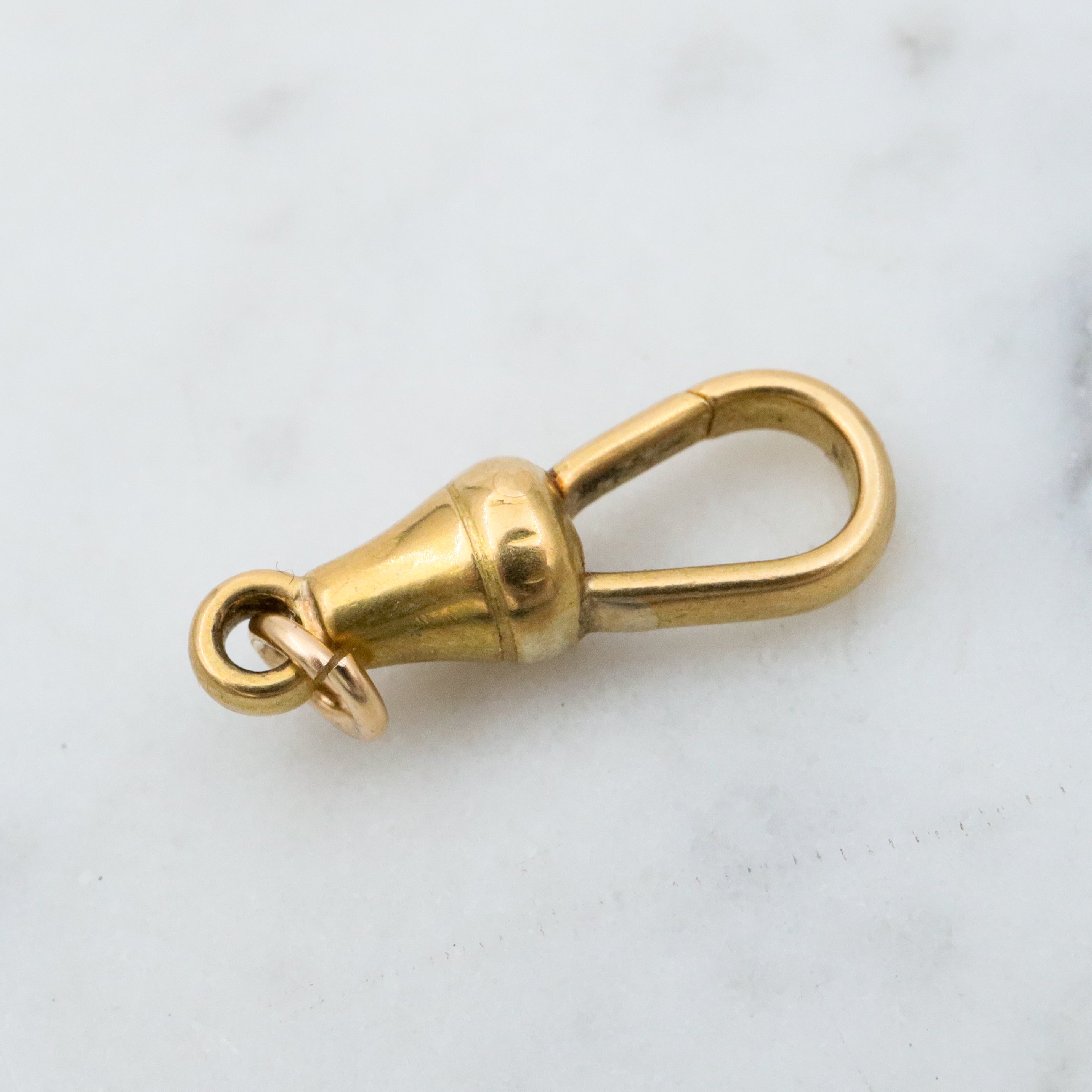 Antique Victorian 18k gold dog clip clasp