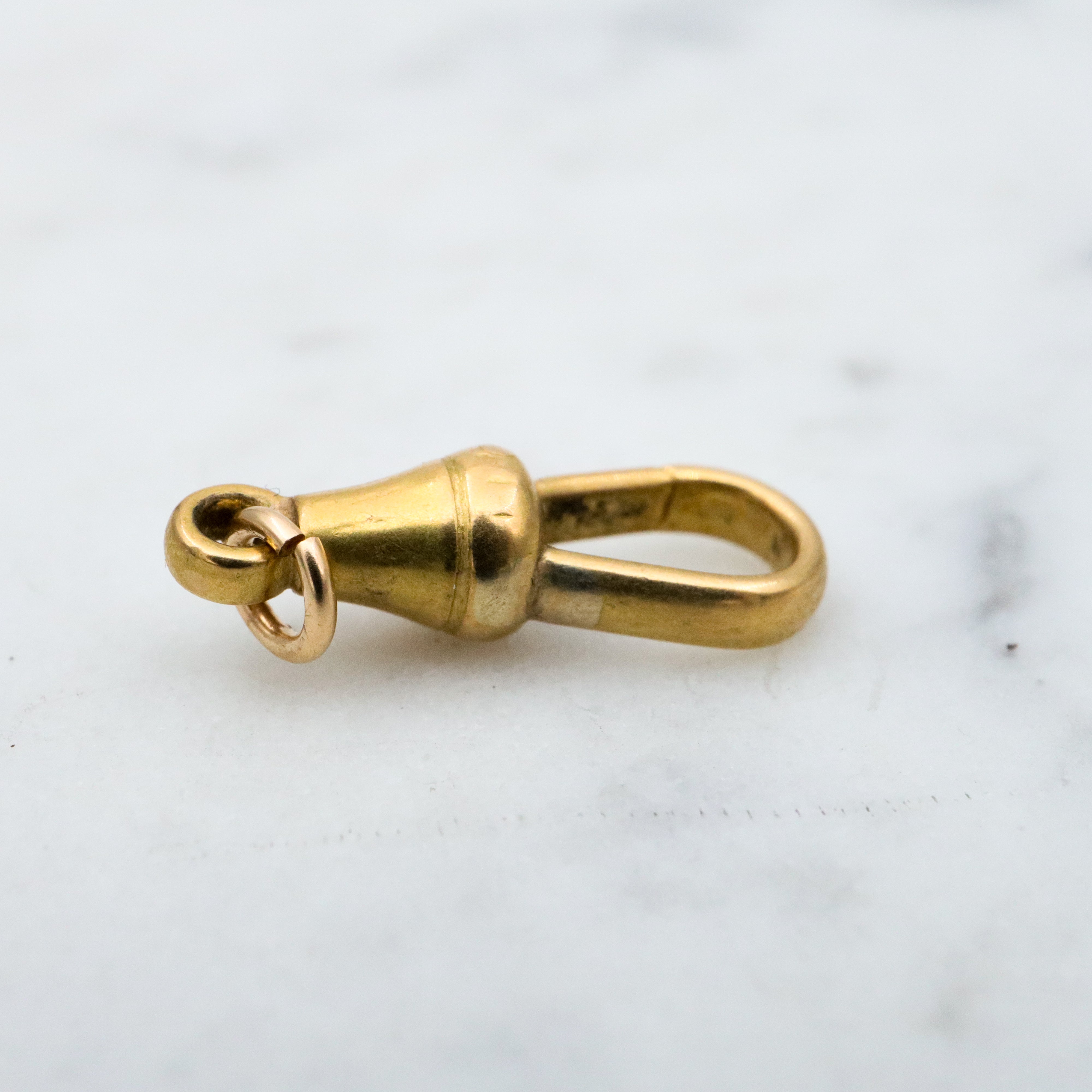 Antique Victorian 18k gold dog clip clasp