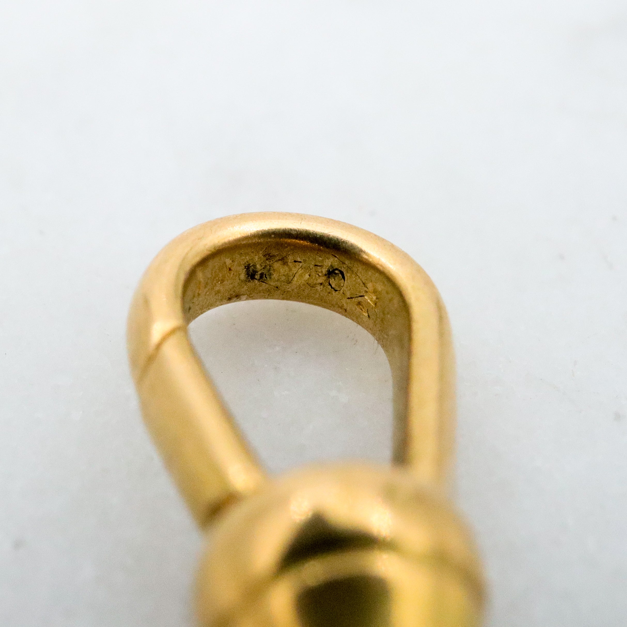 Antique Victorian 18k gold dog clip clasp