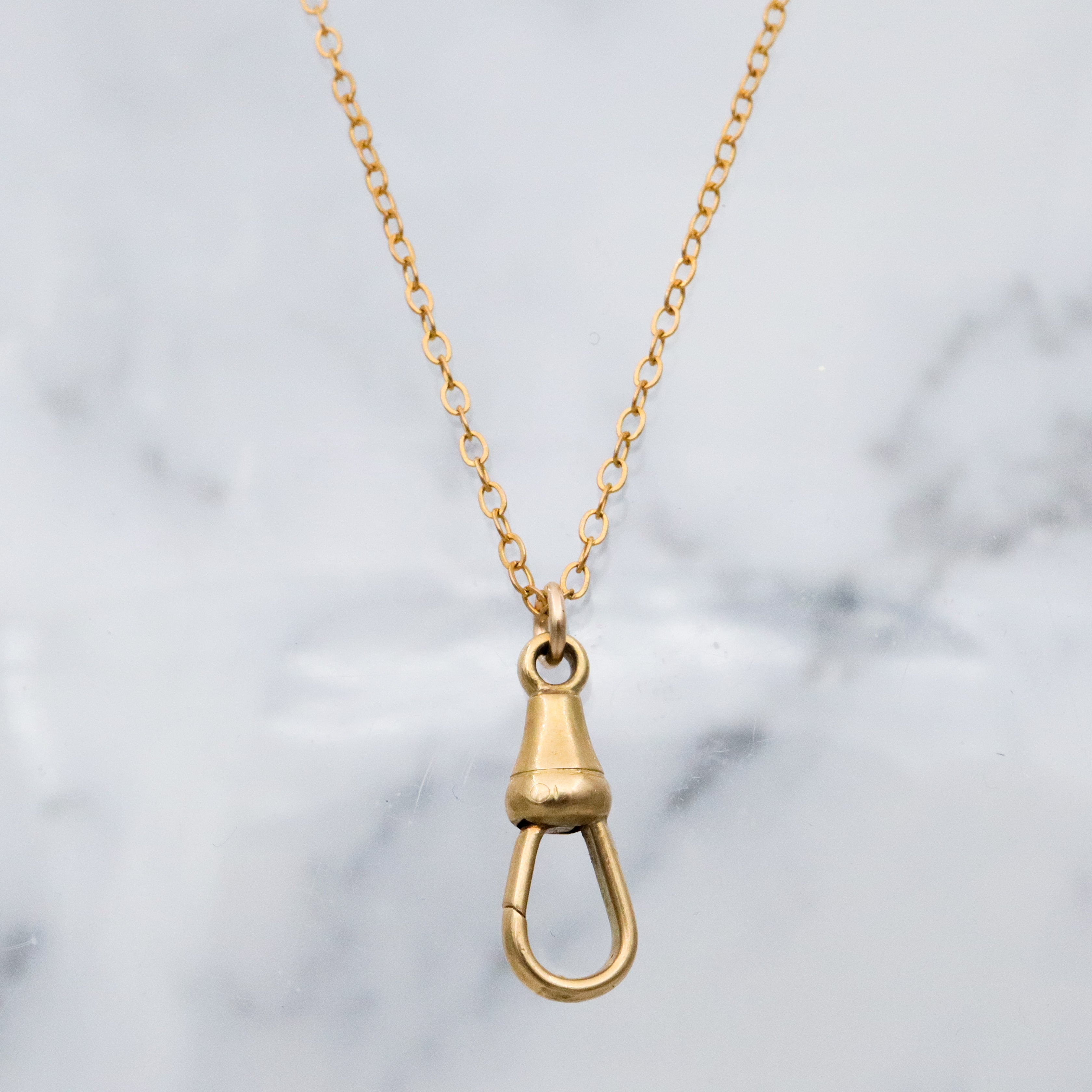 Antique Victorian 18k gold dog clip clasp