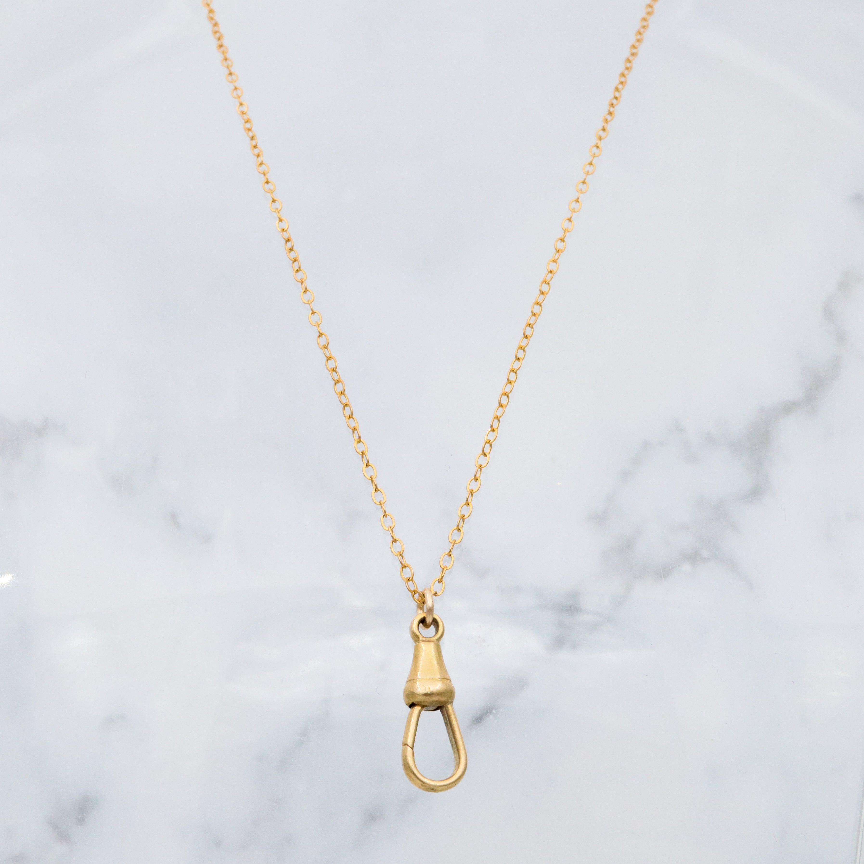 Antique Victorian 18k gold dog clip clasp