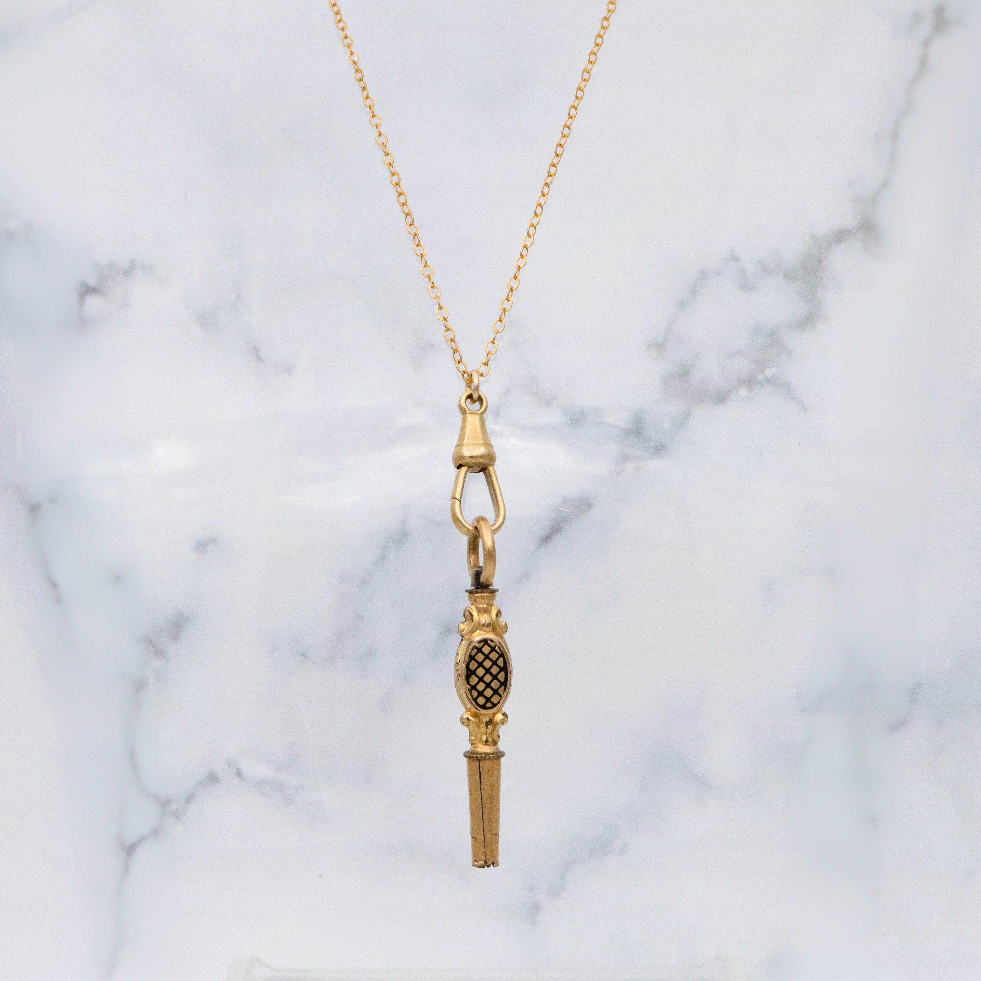 Antique Victorian 18k gold dog clip clasp