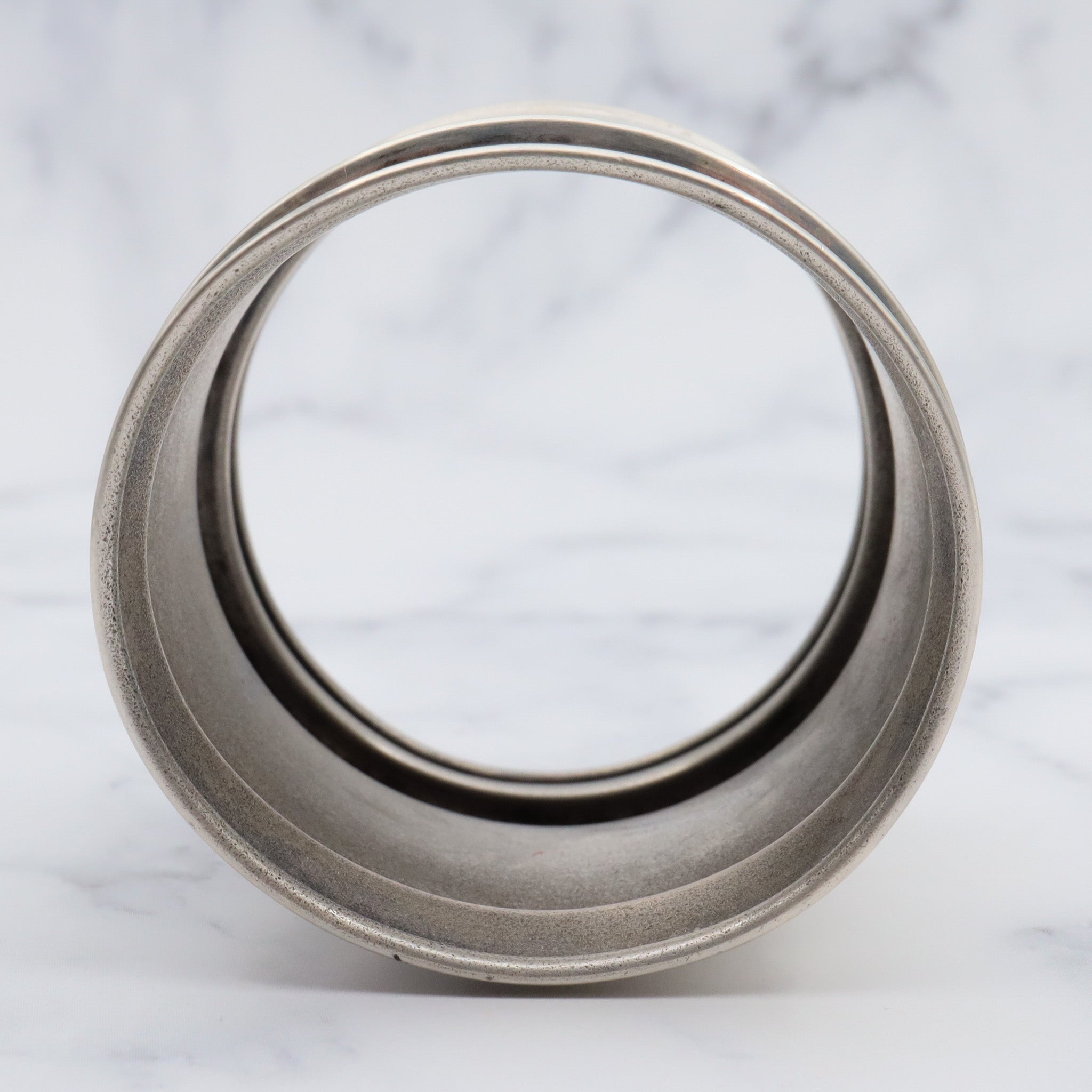 Antique Aesthetic period American coin silver napkin ring engraved 