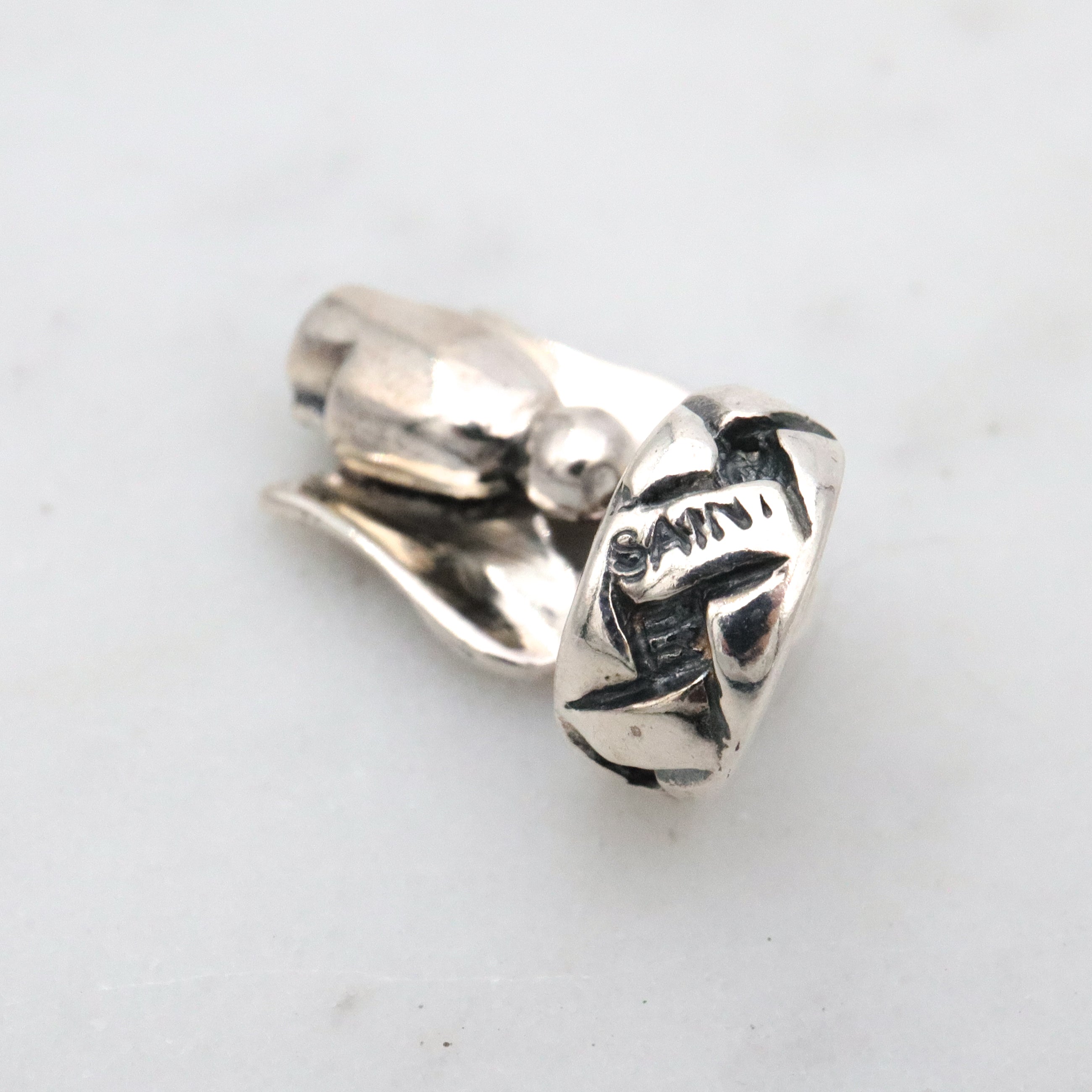 Vintage Saint by Sarah Jane sterling angel charm pendant