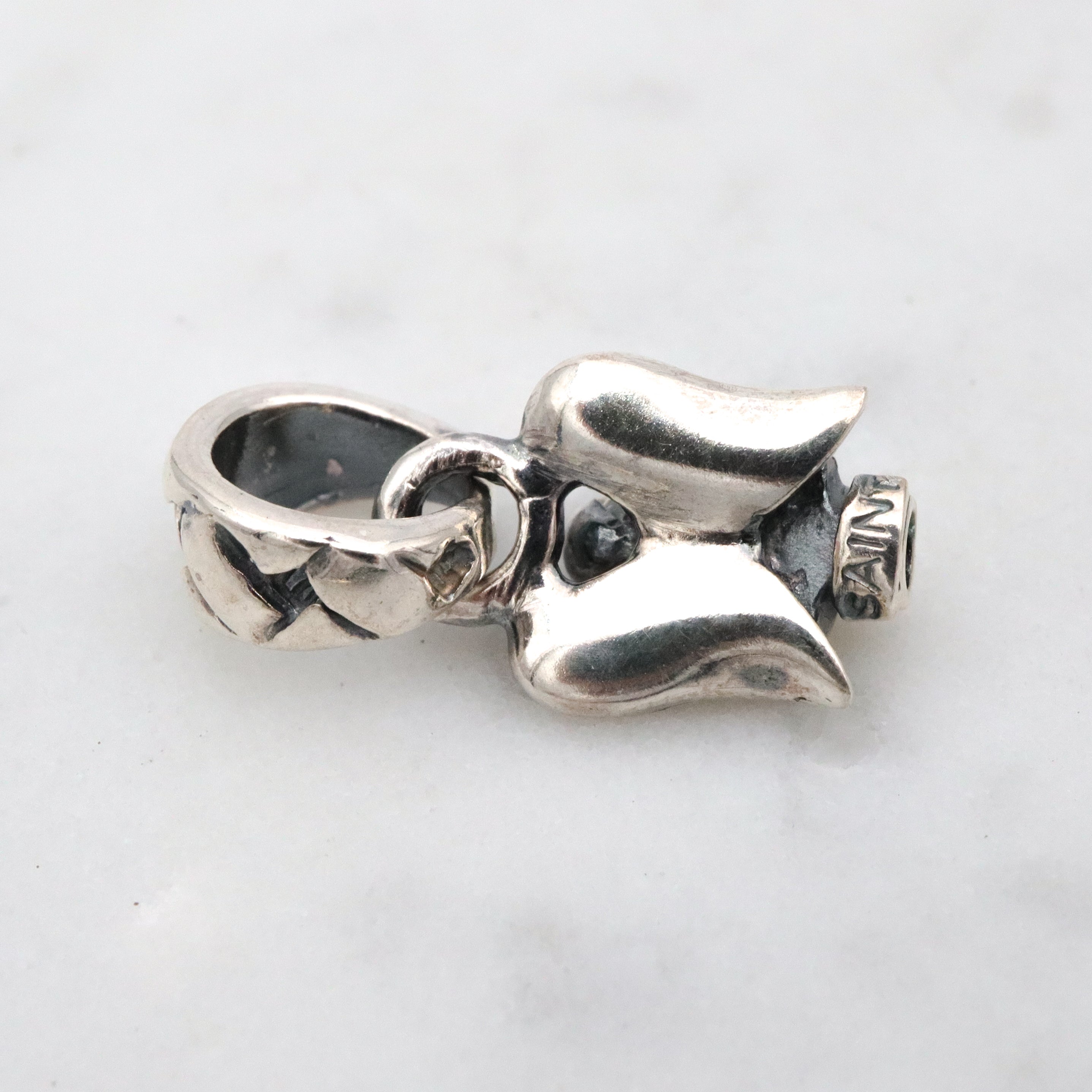 Vintage Saint by Sarah Jane sterling angel charm pendant