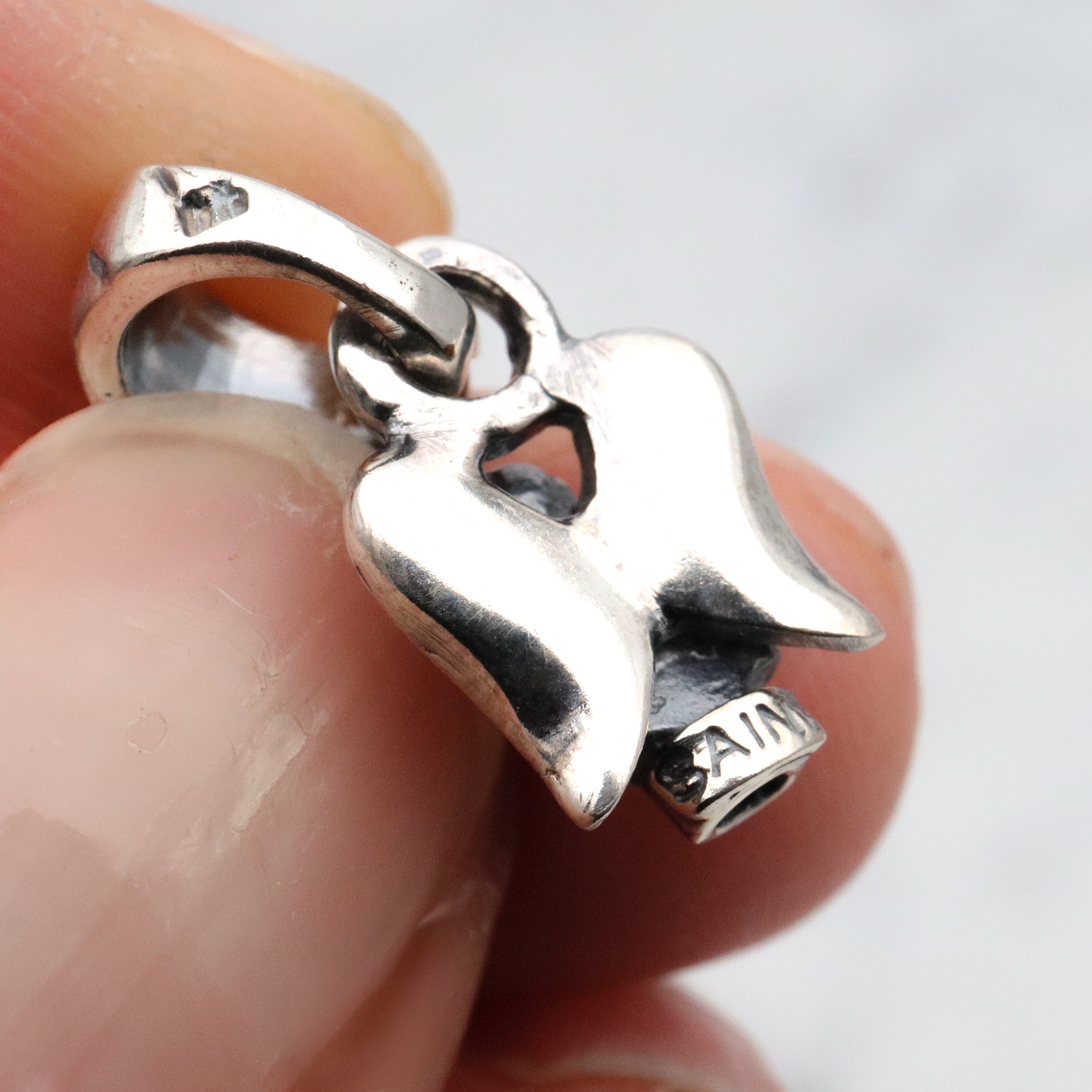 Vintage Saint by Sarah Jane sterling angel charm pendant