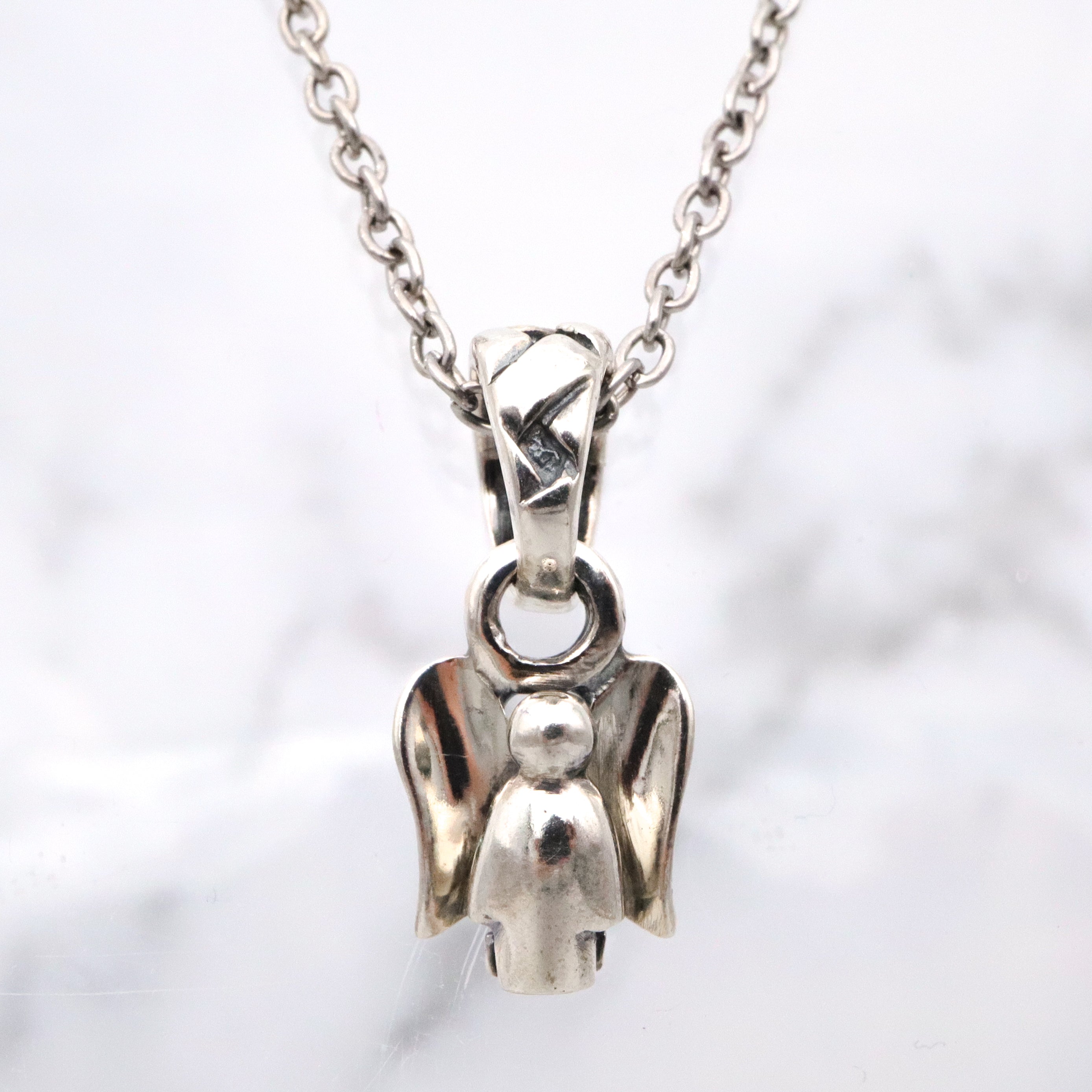 Vintage Saint by Sarah Jane sterling angel charm pendant