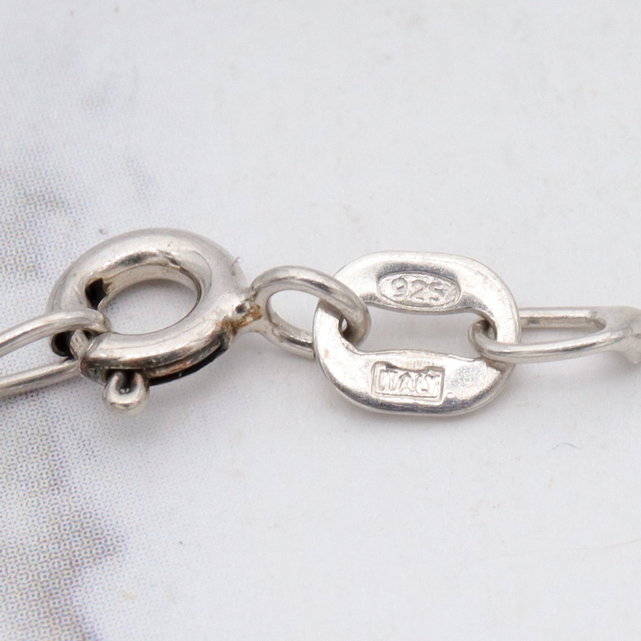 Retro Theda sterling & quartz gem heart necklace