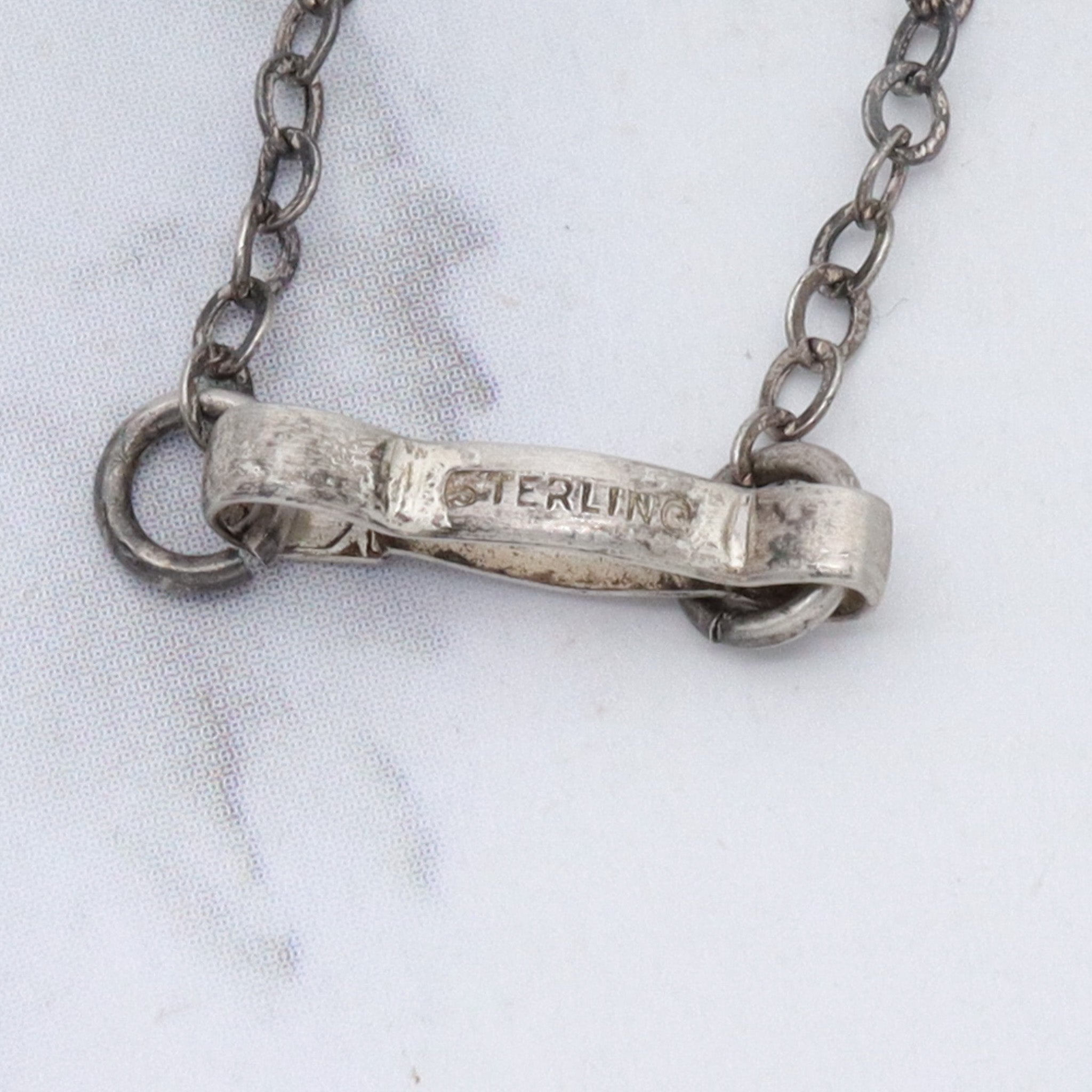 Antique sterling child’s nursery rhyme necklace